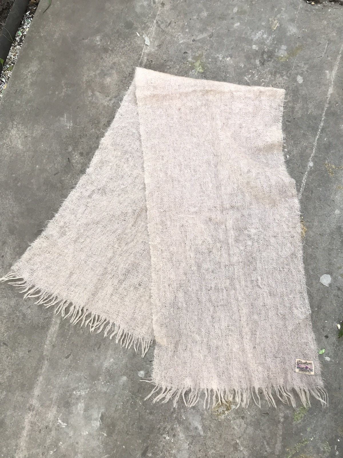 Vintage Mohair Glentana Vintage Scarf 80s Scotland Size ONE SIZE - 6 Thumbnail