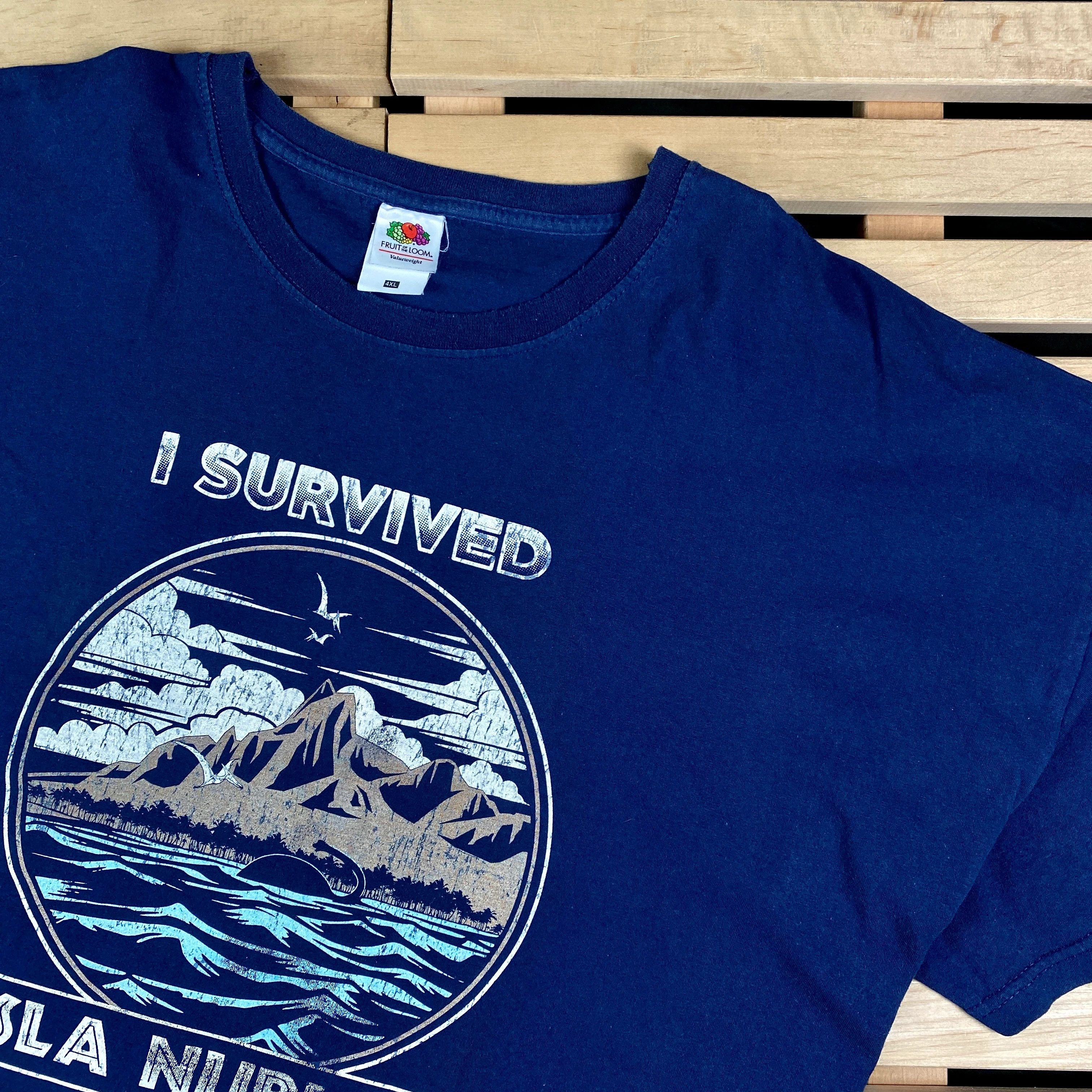 Band Tees × Vintage Vintage T Shirt I Survived Isla Nublar 1993 Size 4XL XXXXL Size US XXL / EU 58 / 5 - 2 Thumbnail