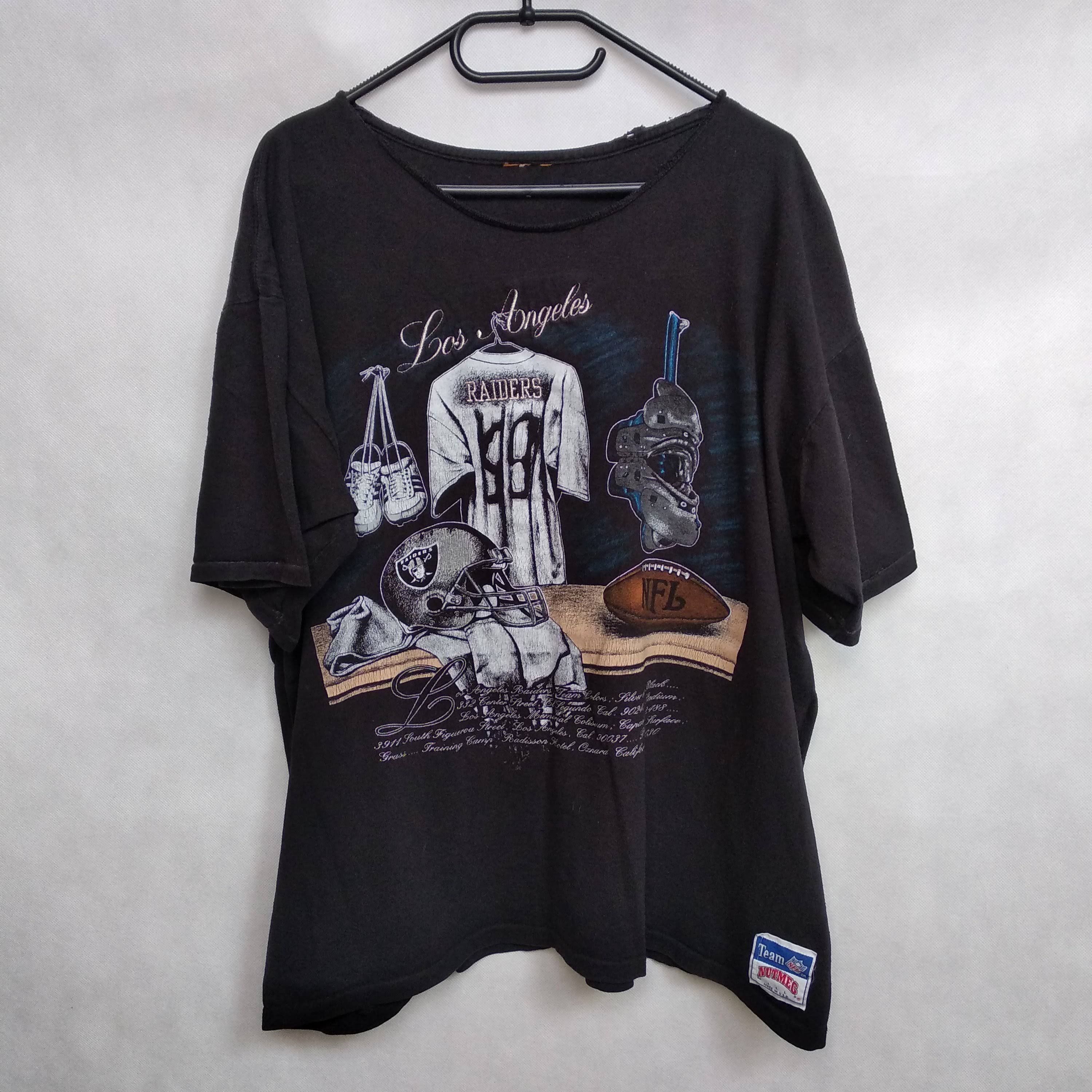 Nutmeg Vintage t-shirt Raiders Nutmeg Mills Size US XL / EU 56 / 4 - 1 Thumbnail