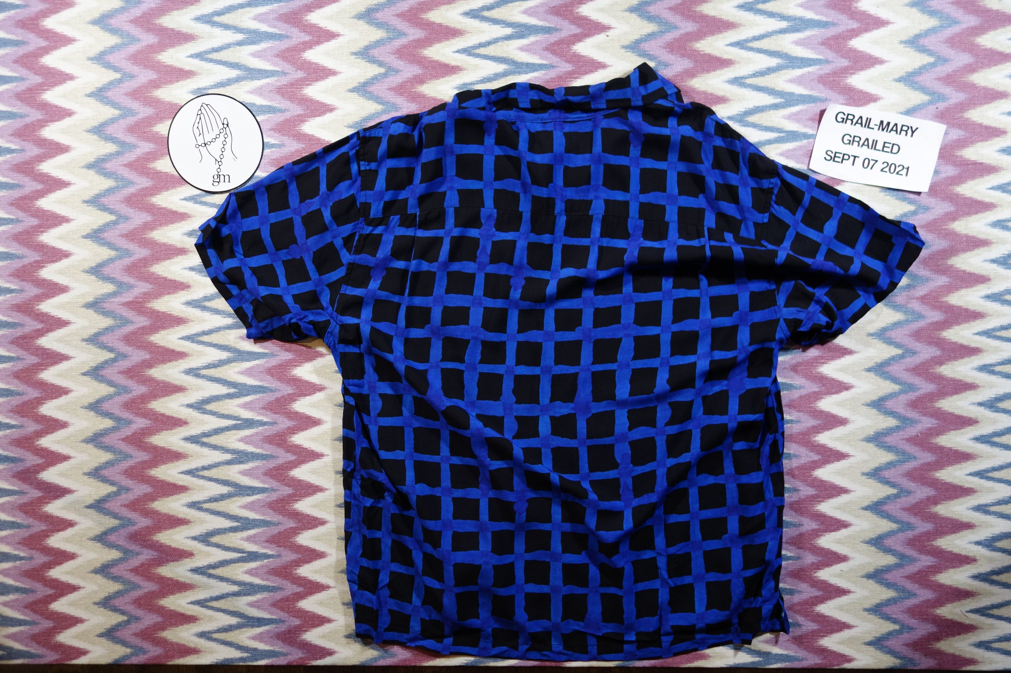 Stussy Stussy Hand Drawn Grid Shirt (RARE) - MEDIUM Size US M / EU 48-50 / 2 - 4 Thumbnail