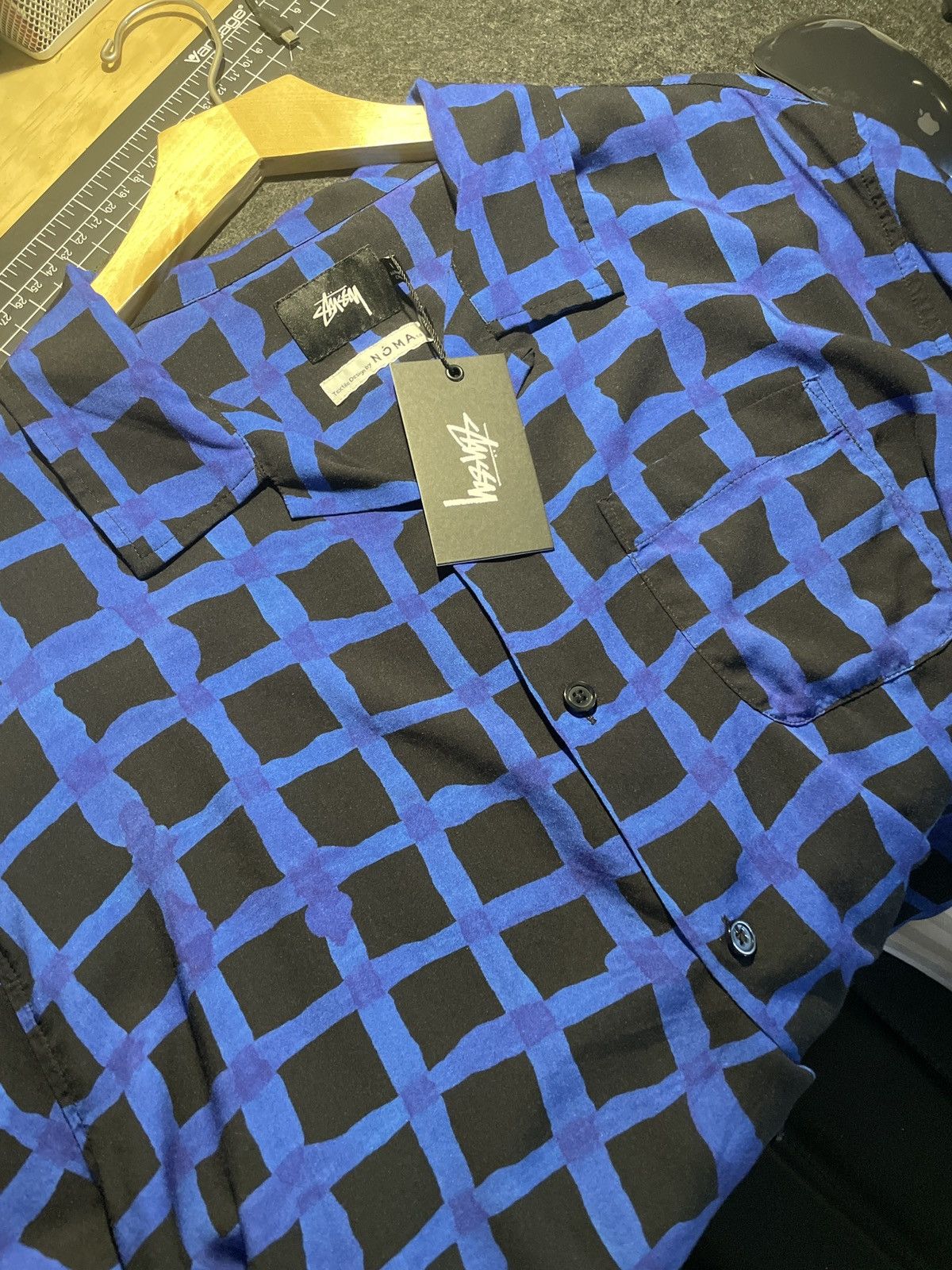 Stussy Stussy Hand Drawn Grid Shirt (RARE) - MEDIUM Size US M / EU 48-50 / 2 - 7 Thumbnail