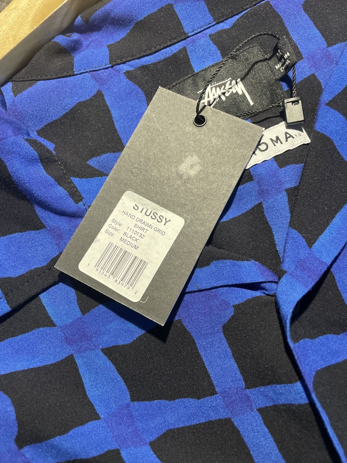 Stussy Stussy Hand Drawn Grid Shirt (RARE) - MEDIUM Size US M / EU 48-50 / 2 - 5 Thumbnail