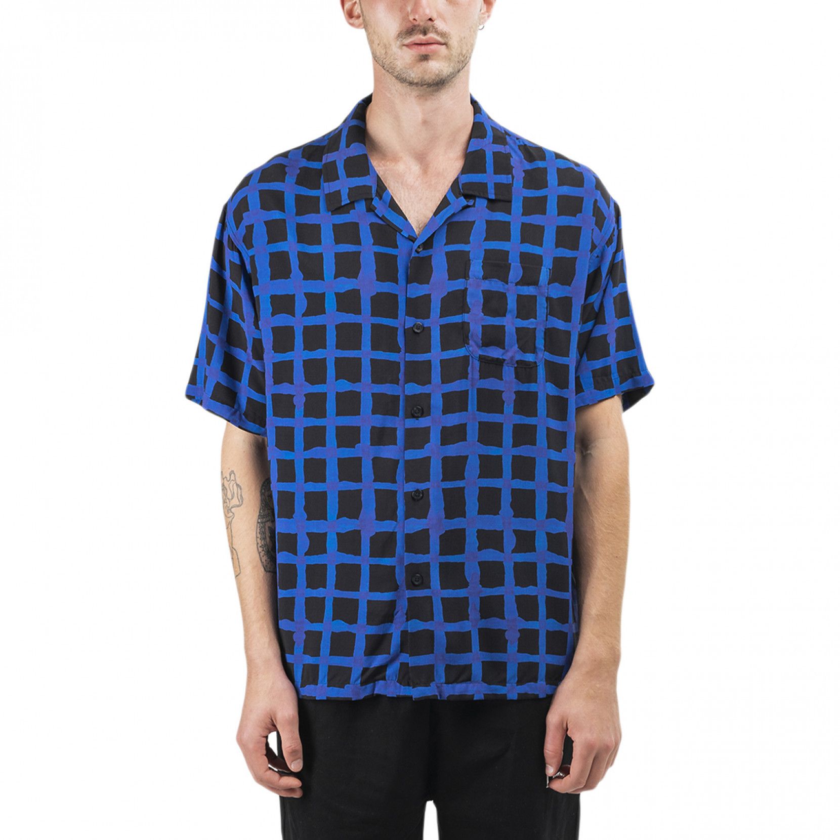 Stussy Stussy Hand Drawn Grid Shirt (RARE) - MEDIUM Size US M / EU 48-50 / 2 - 1 Thumbnail