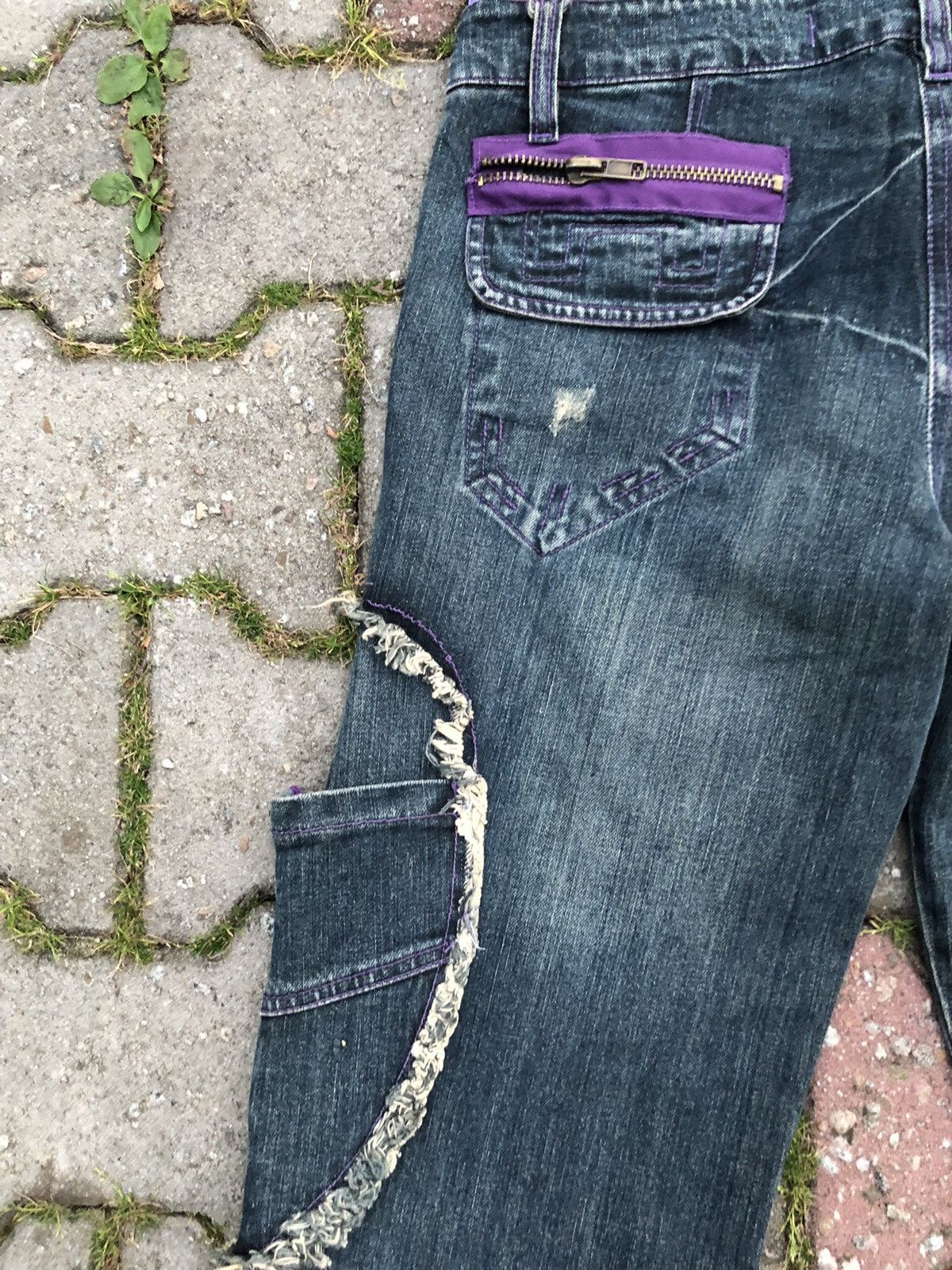 Japanese Brand × Miss Sixty ‼️OFFER‼️ Vintage Y2K Playboy Bunny Bootcut Distressed Jeans Size 24" / US 00 / IT 34 - 7 Thumbnail