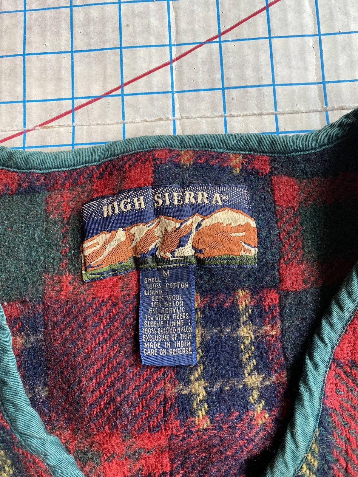 Flannel × High Sierra × Vintage Vintage High Sierra Patchwork Flannel Vest Fits Large Size US M / EU 48-50 / 2 - 4 Thumbnail