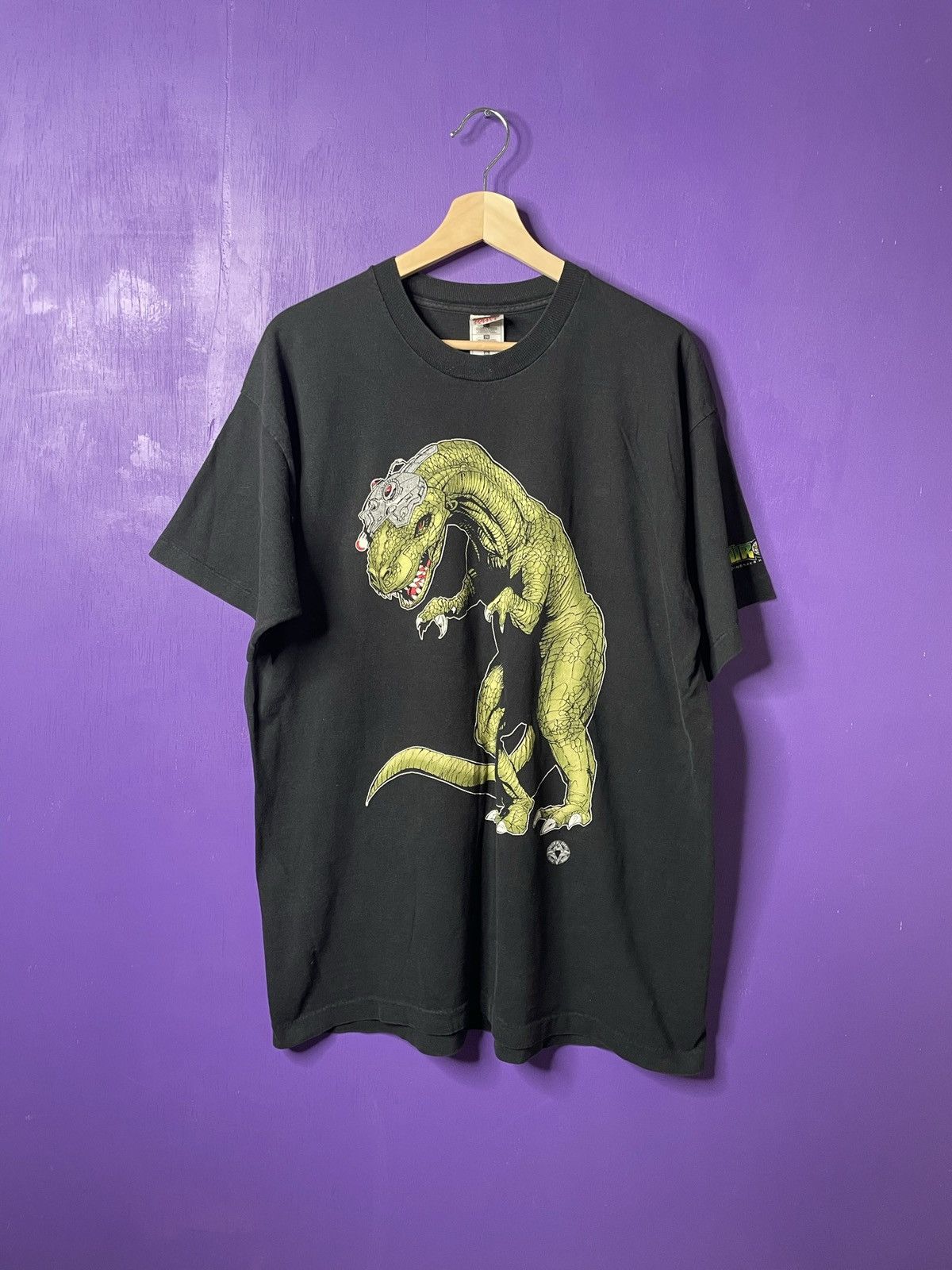 Vintage Bionosaur T-Rex video game promo t-shirt