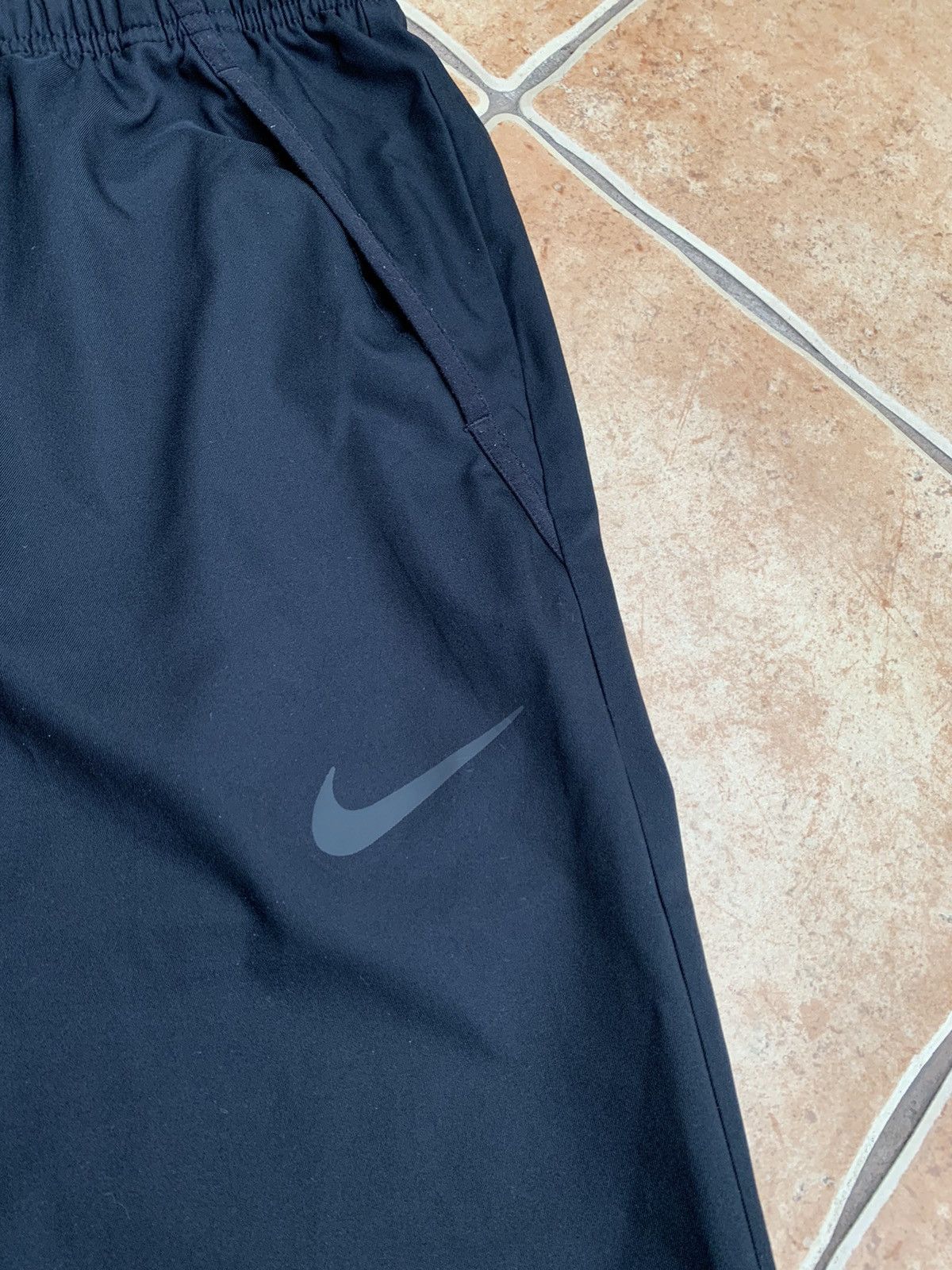 Nike × Vintage Vintage Nike Black Track Pants Swoosh Size US 33 - 4 Thumbnail