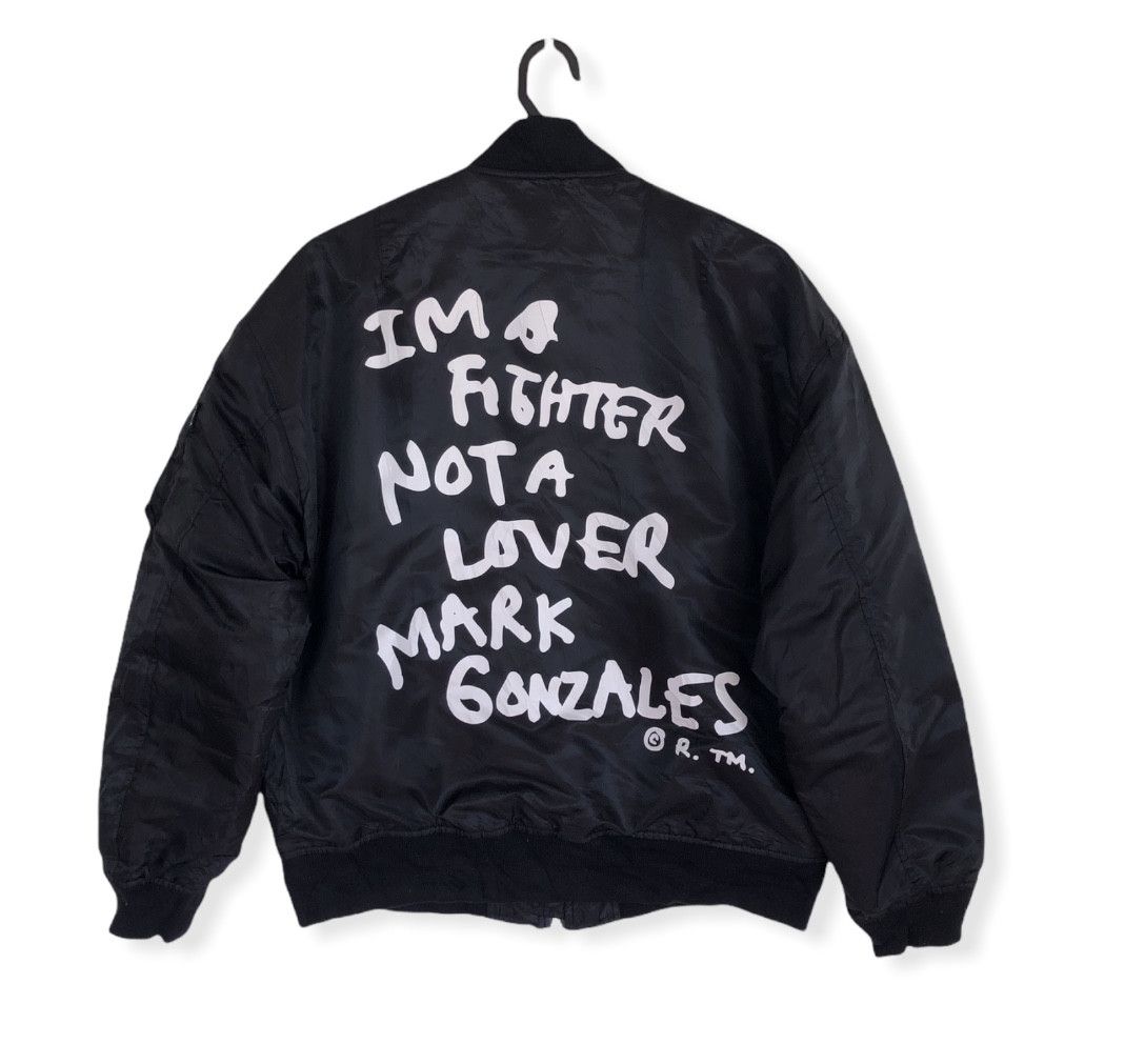 Japanese Brand RARE🔥SKATER MARK GONZALEZ “NOT A LOVER” MA 1 FLIGHT JACKET Size US L / EU 52-54 / 3 - 1 Thumbnail