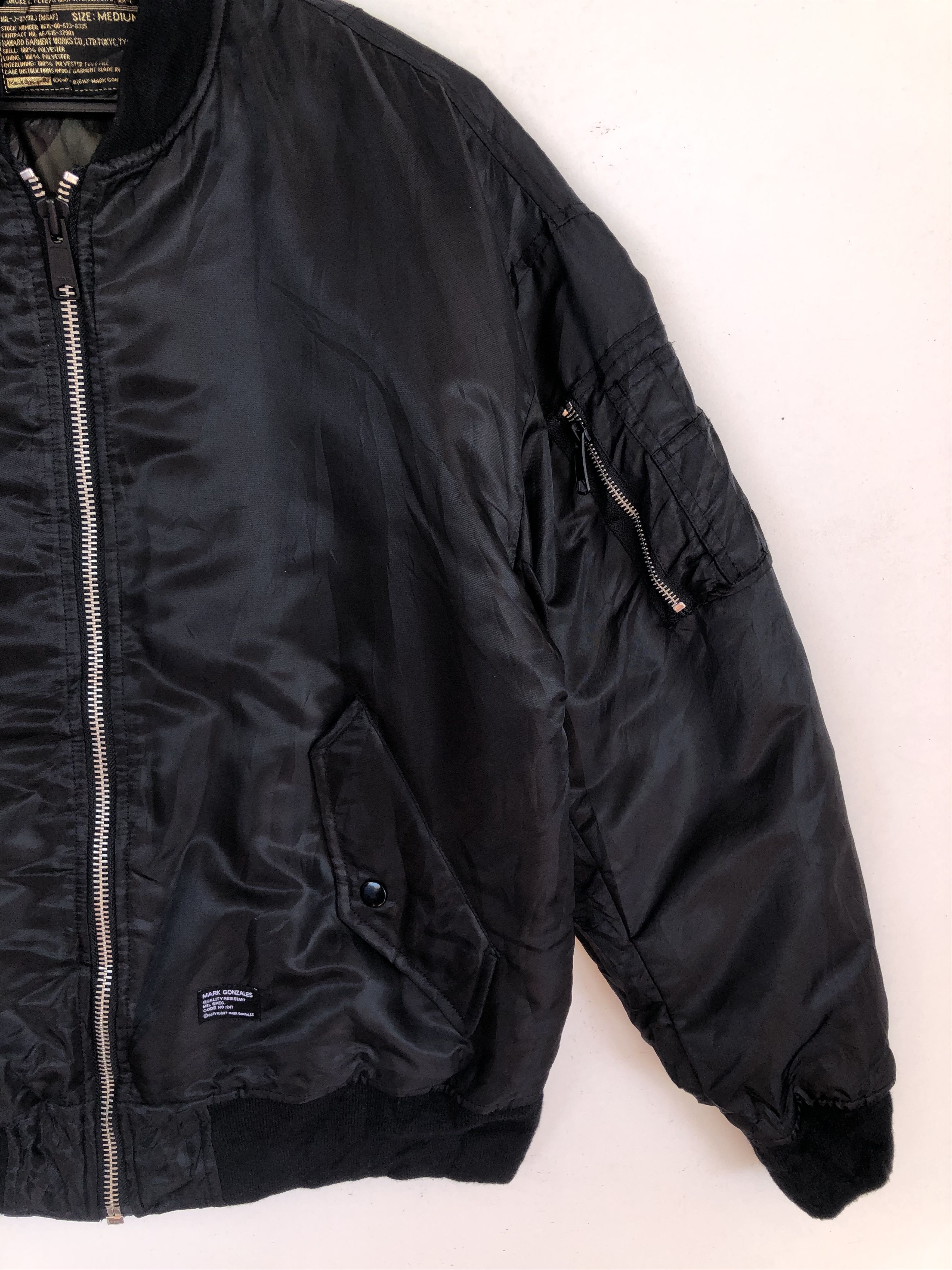 Japanese Brand RARE🔥SKATER MARK GONZALEZ “NOT A LOVER” MA 1 FLIGHT JACKET Size US L / EU 52-54 / 3 - 5 Thumbnail