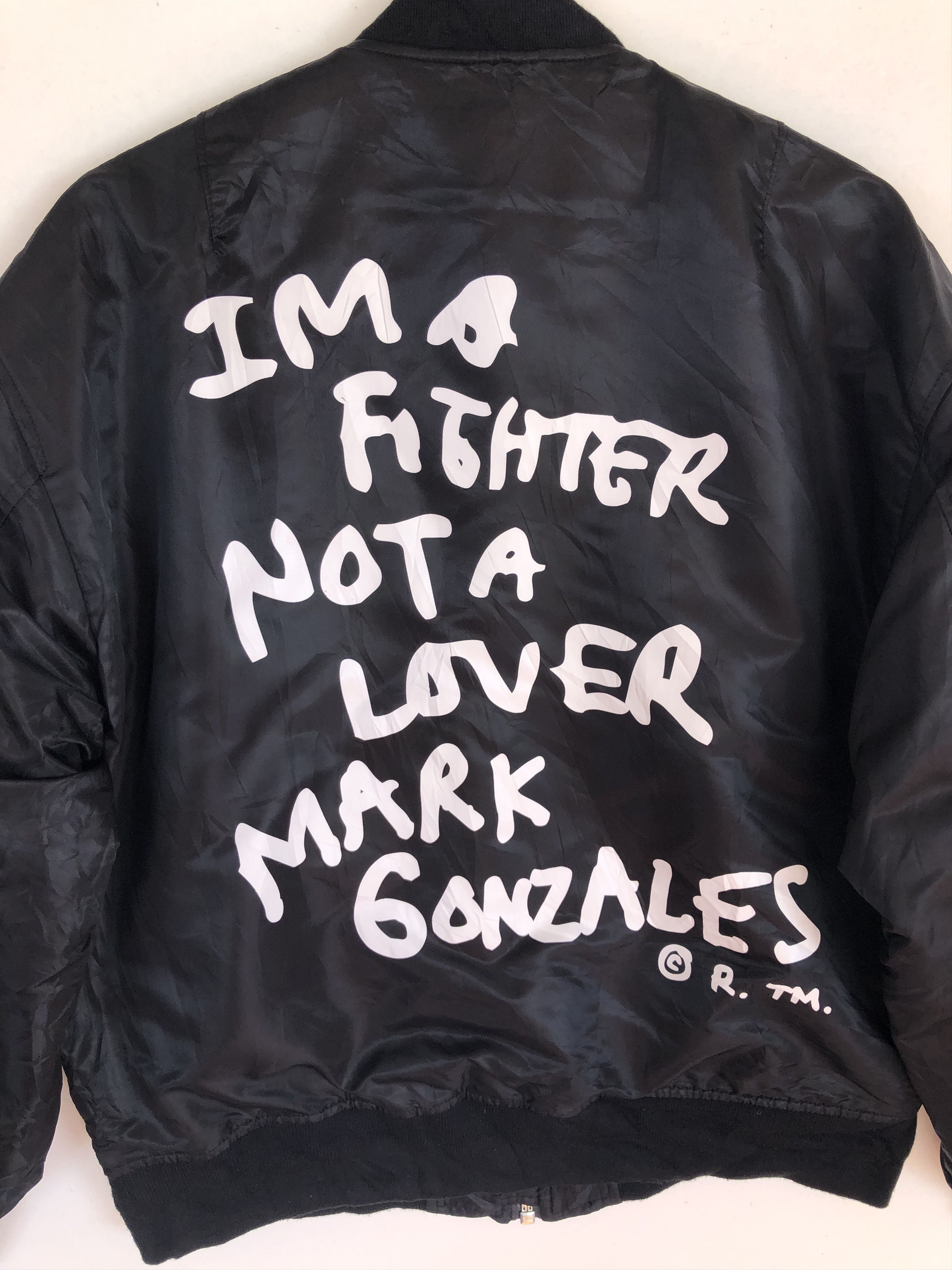 Japanese Brand RARE🔥SKATER MARK GONZALEZ “NOT A LOVER” MA 1 FLIGHT JACKET Size US L / EU 52-54 / 3 - 4 Thumbnail