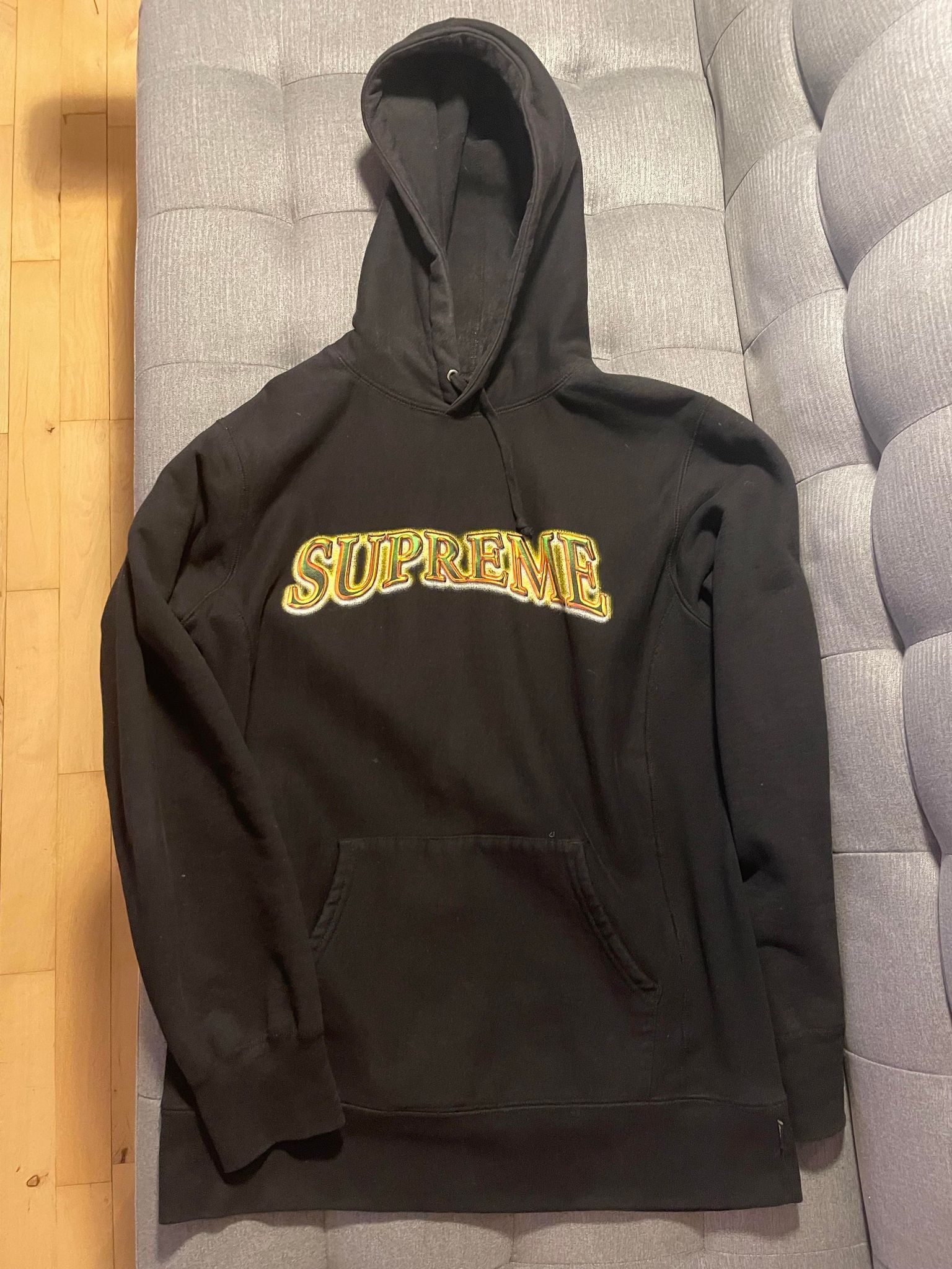 Supreme Supreme metallic arc logo hoodie | Grailed