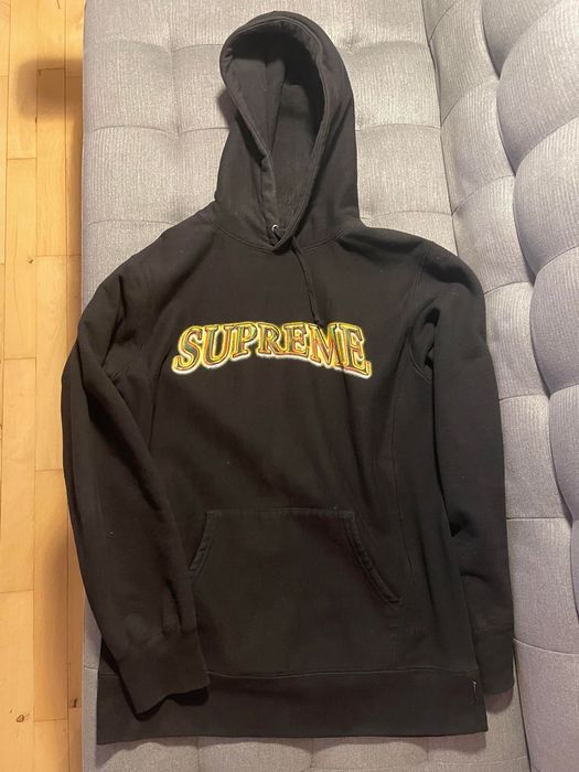 Supreme 2023 Glitter Arc Logo Hoodie - Metallic Sweatshirts & Hoodies,  Clothing - WSPME66311