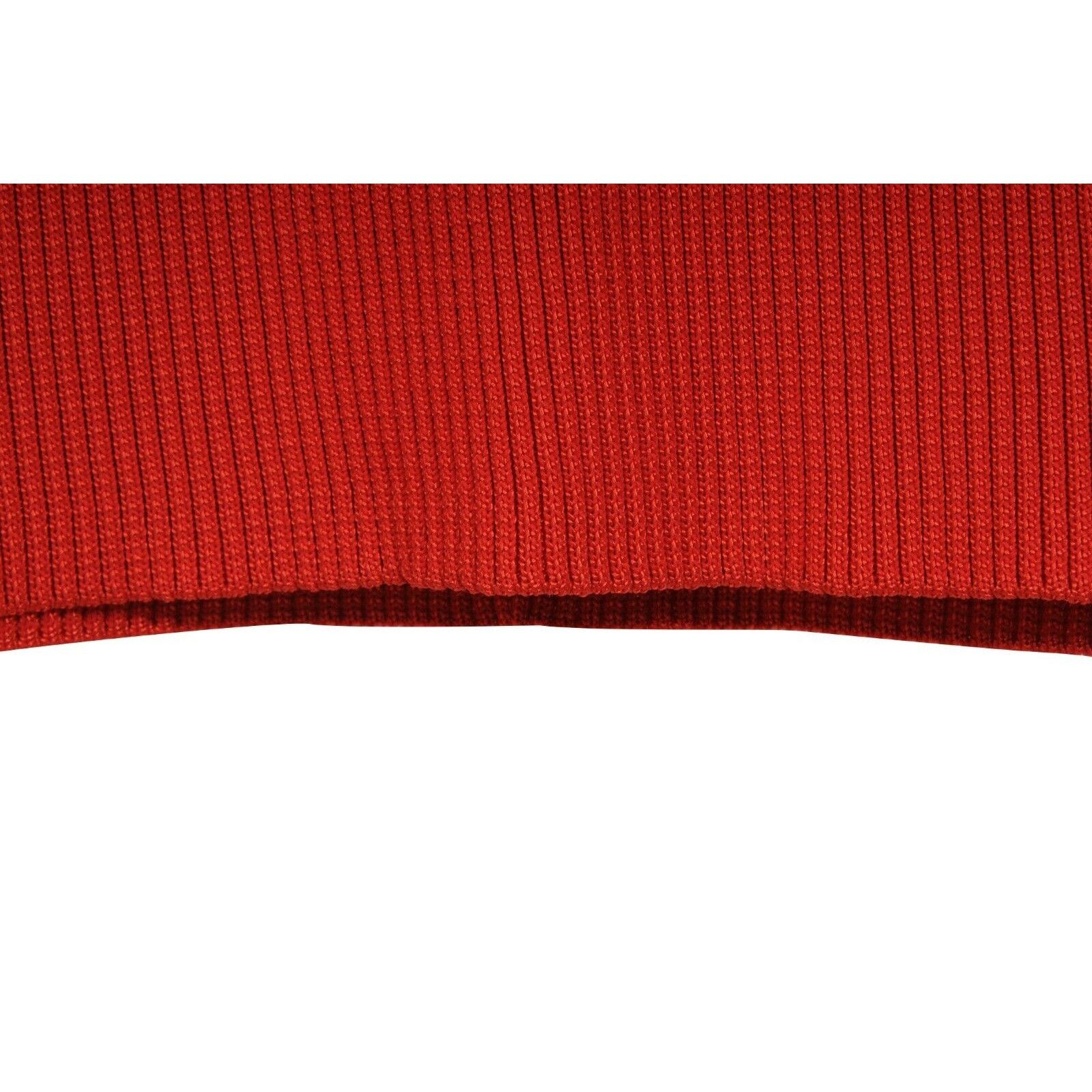 Balenciaga Red Pleated Stretch Knit Turtleneck Pullover Size XS / US 0-2 / IT 36-38 - 5 Thumbnail