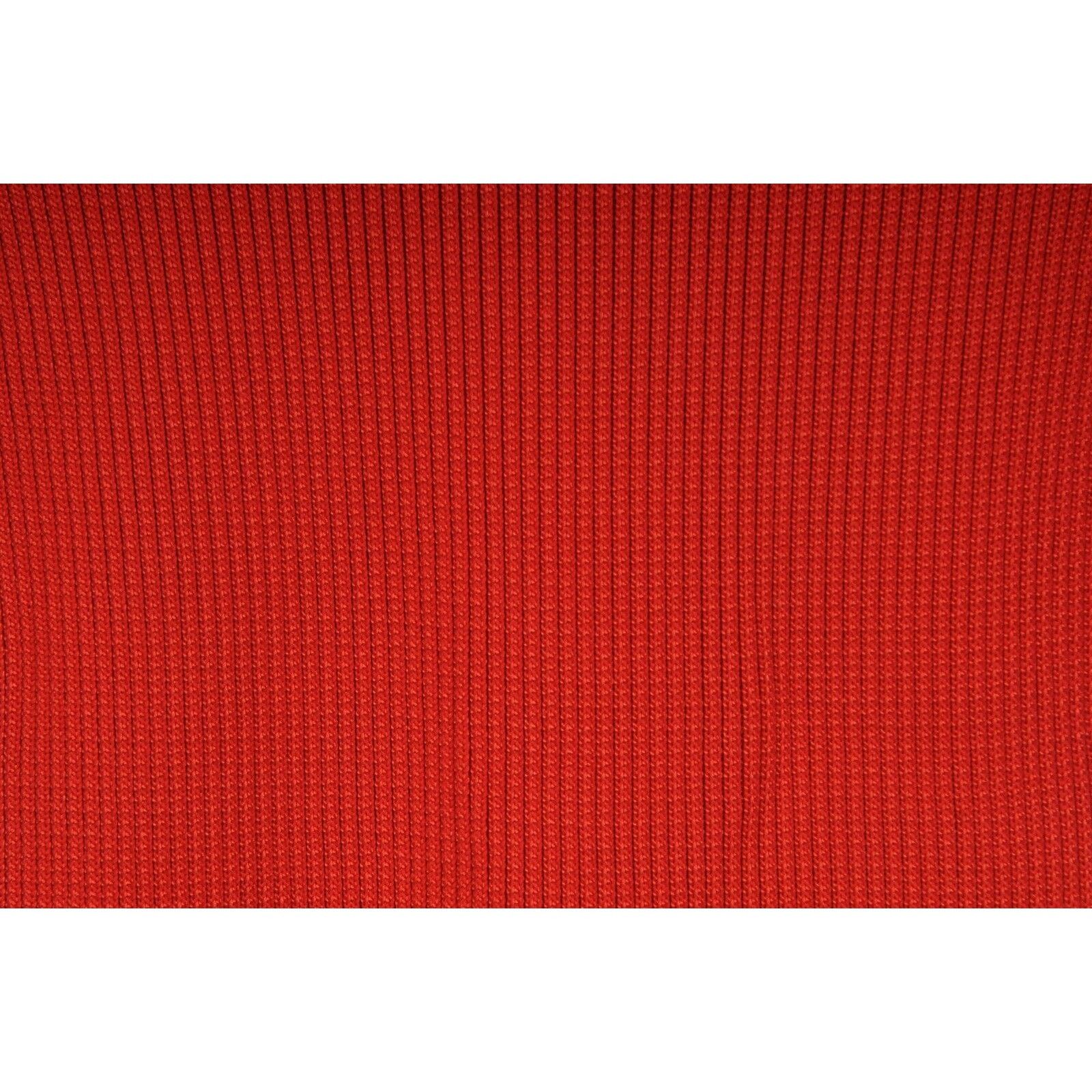 Balenciaga Red Pleated Stretch Knit Turtleneck Pullover Size XS / US 0-2 / IT 36-38 - 3 Thumbnail