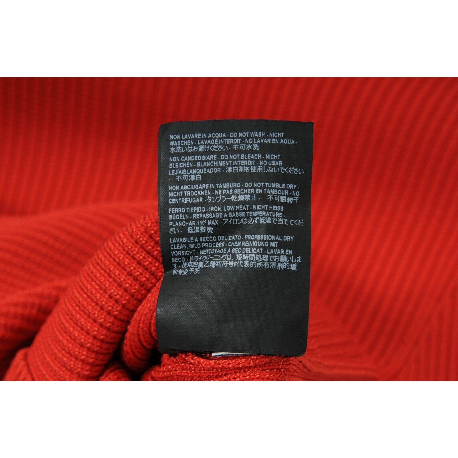 Balenciaga Red Pleated Stretch Knit Turtleneck Pullover Size XS / US 0-2 / IT 36-38 - 11 Thumbnail