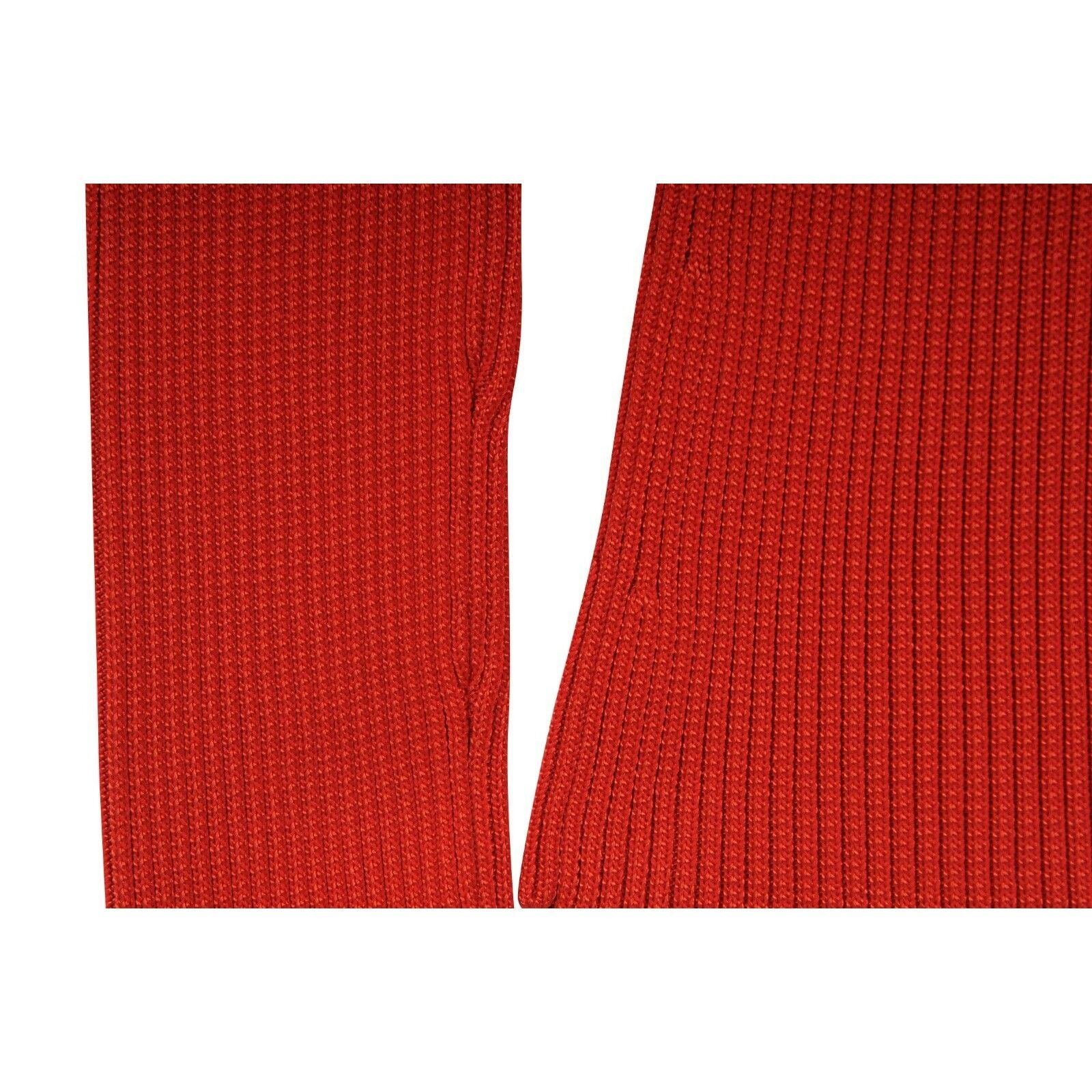 Balenciaga Red Pleated Stretch Knit Turtleneck Pullover Size XS / US 0-2 / IT 36-38 - 8 Thumbnail