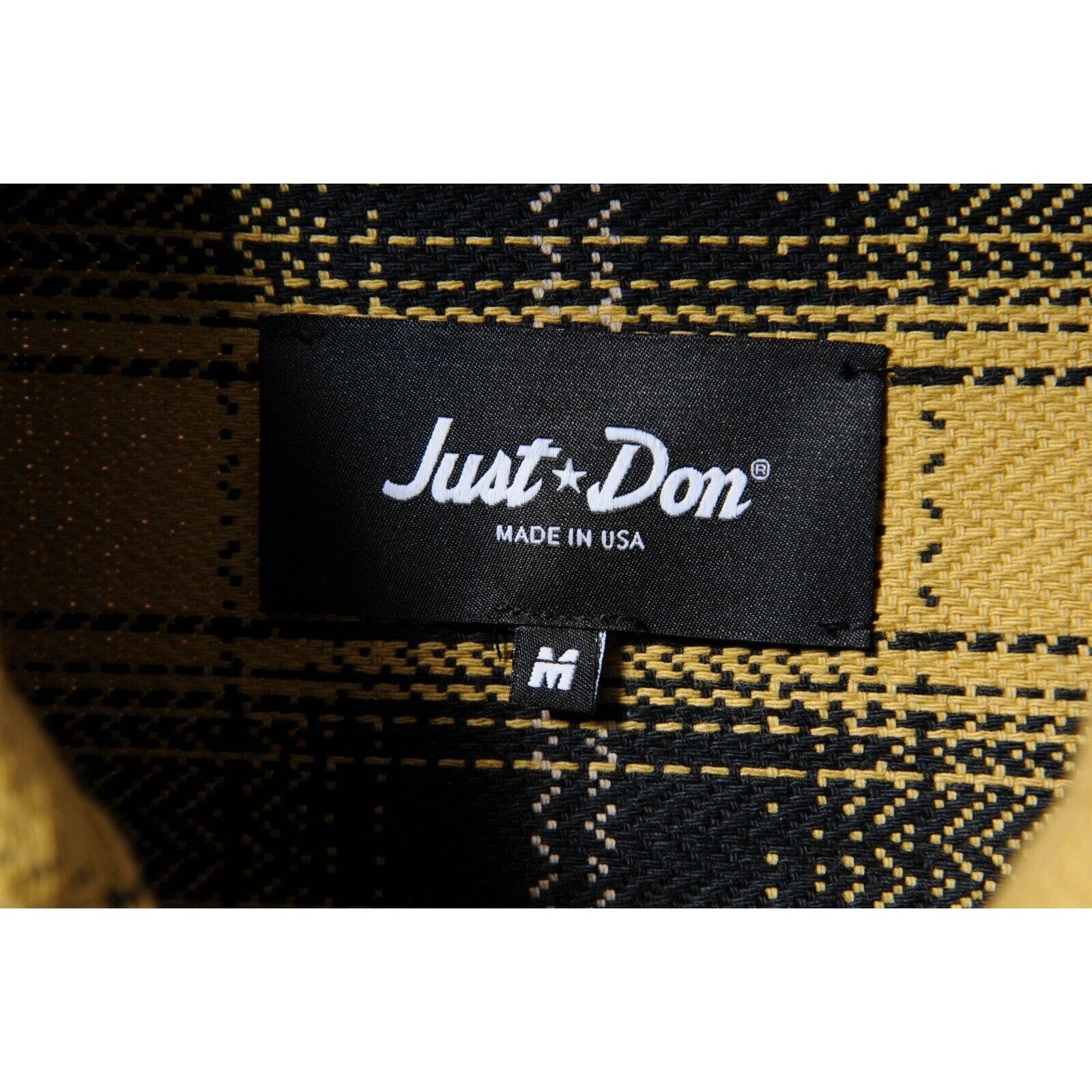 Just Don The Dealers Button Down Shirt Yellow Black Plaid - 01079 Size US M / EU 48-50 / 2 - 5 Thumbnail