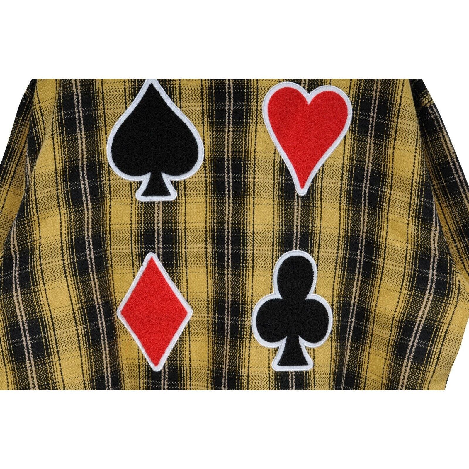 Just Don The Dealers Button Down Shirt Yellow Black Plaid - 01079 Size US M / EU 48-50 / 2 - 8 Thumbnail
