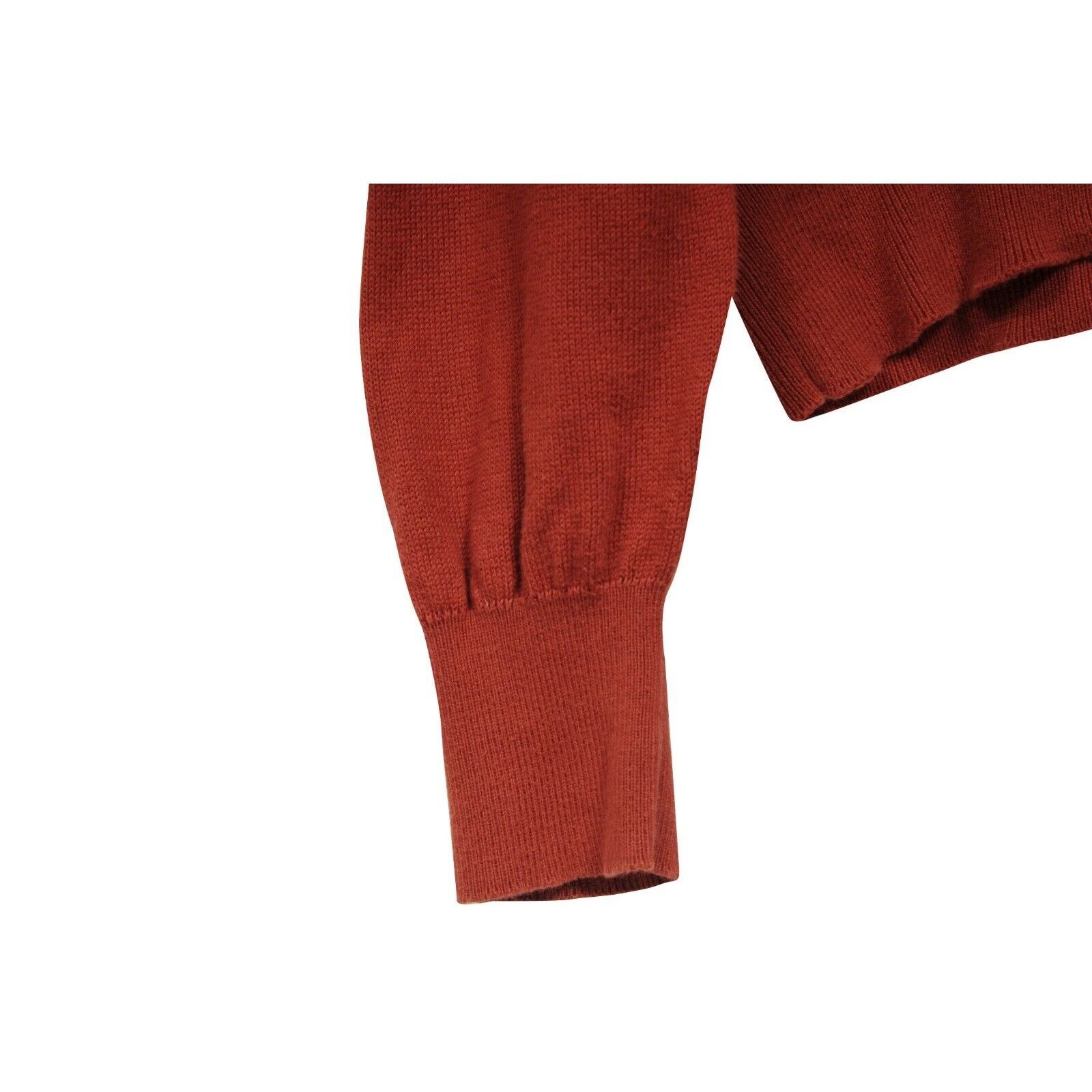 Loro Piana 3/4 Zip Turtleneck Sweater 50 Burnt Orange Pullover - 01087 Size US M / EU 48-50 / 2 - 3 Thumbnail