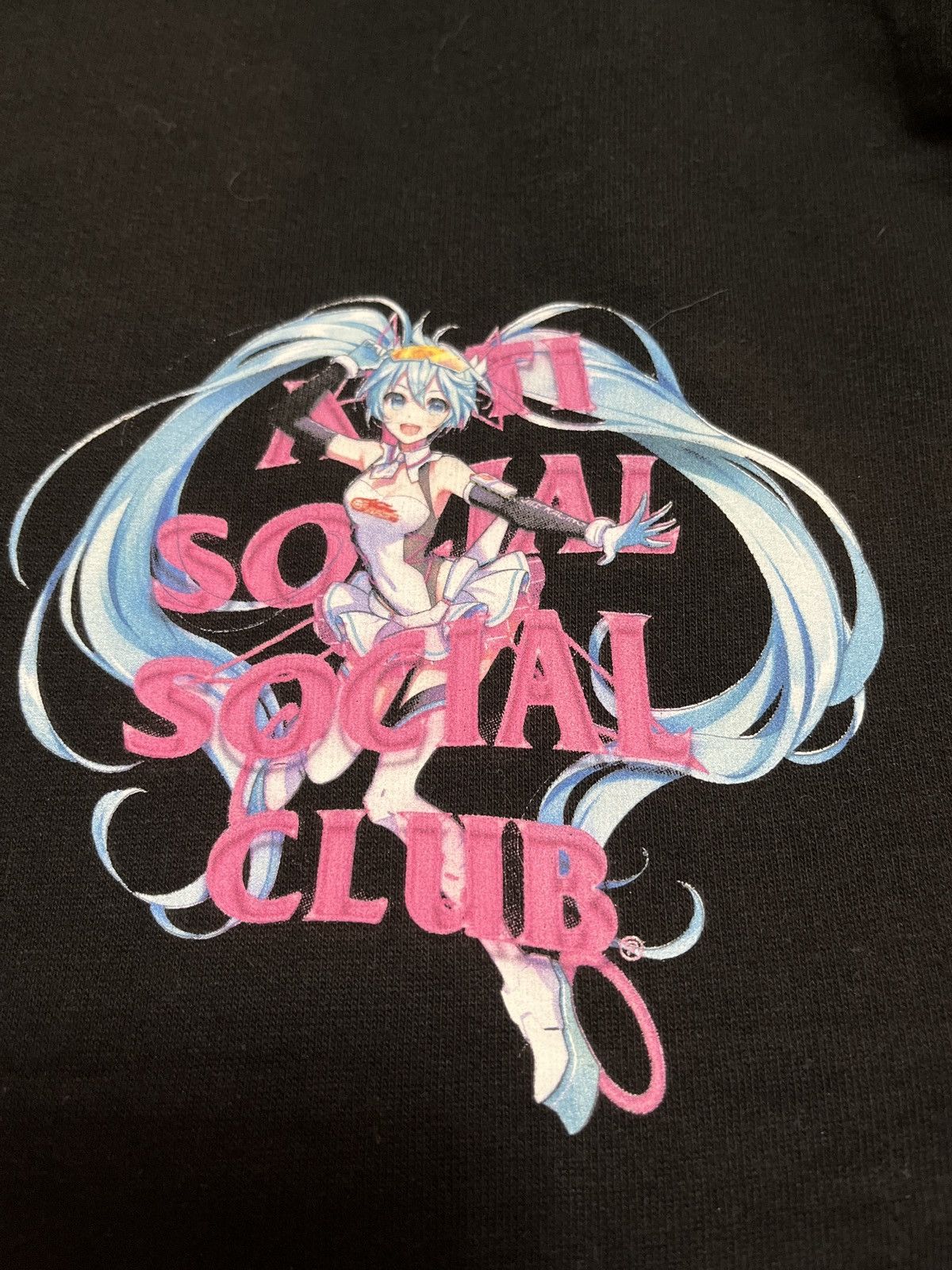 Anti Social Social Club ASSC X Good Smiling Racing Hatsune Miku Black Hoodie Size US S / EU 44-46 / 1 - 2 Thumbnail