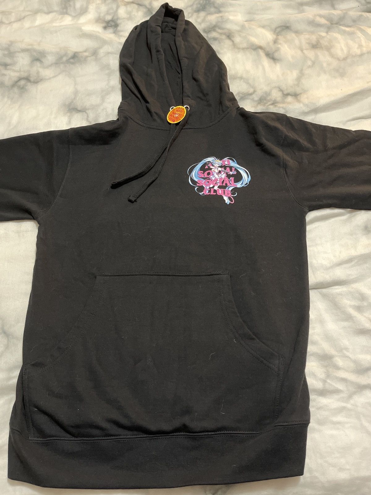 Anti Social Social Club ASSC X Good Smiling Racing Hatsune Miku Black Hoodie  | Grailed