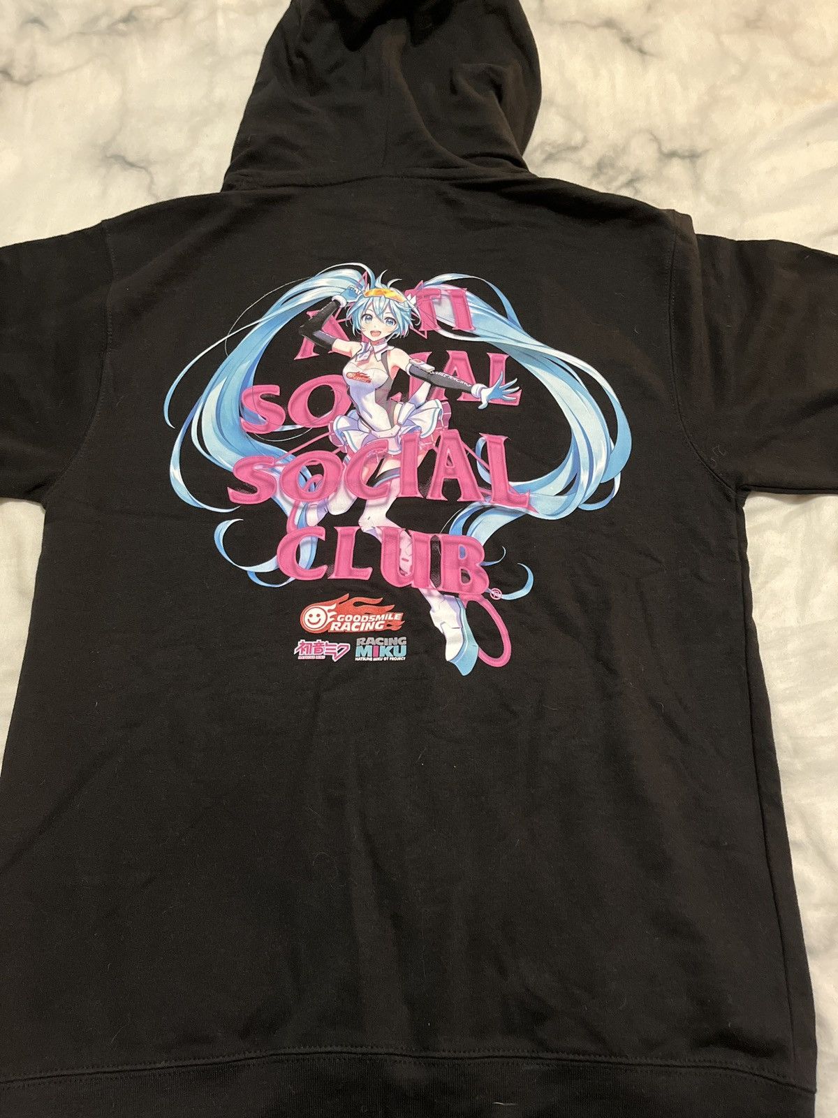 Anti Social Social Club ASSC X Good Smiling Racing Hatsune Miku Black Hoodie Size US S / EU 44-46 / 1 - 6 Thumbnail