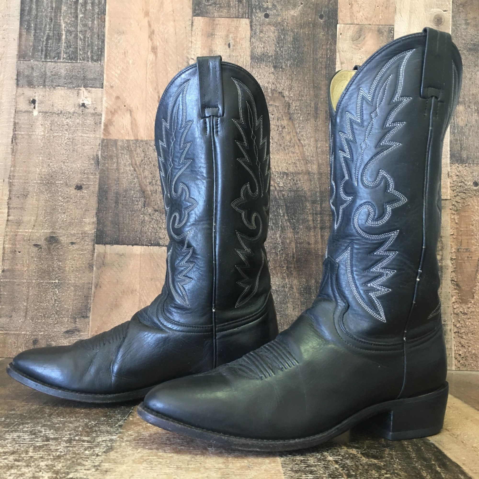 Dan Post Western Boot Dan Post DP2110R Classic Black Cowboy Boots Mens ...