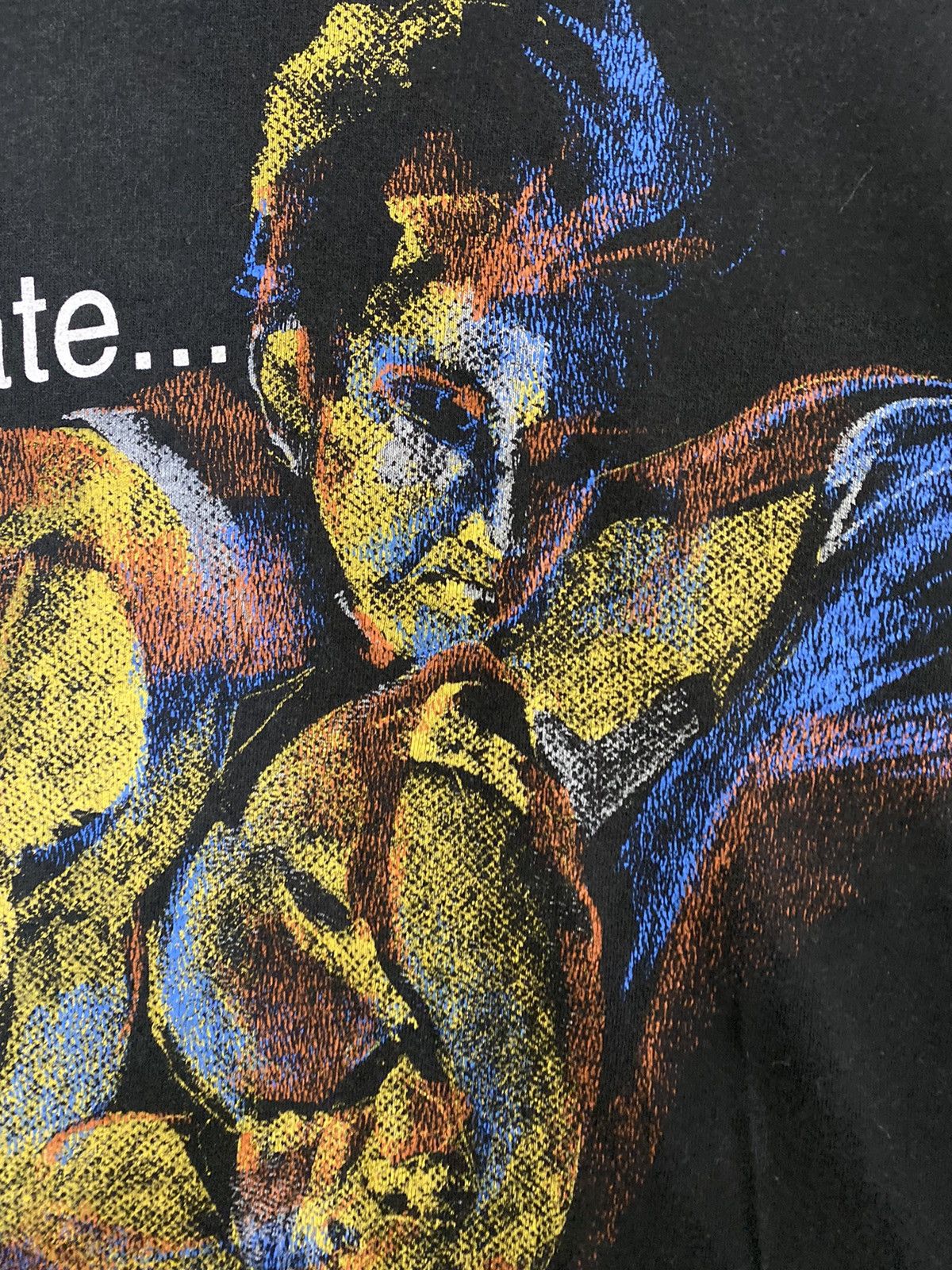 Vintage vintage 1995 USA WRESTLING artwork drawing promo t-shirts Size US M / EU 48-50 / 2 - 4 Thumbnail