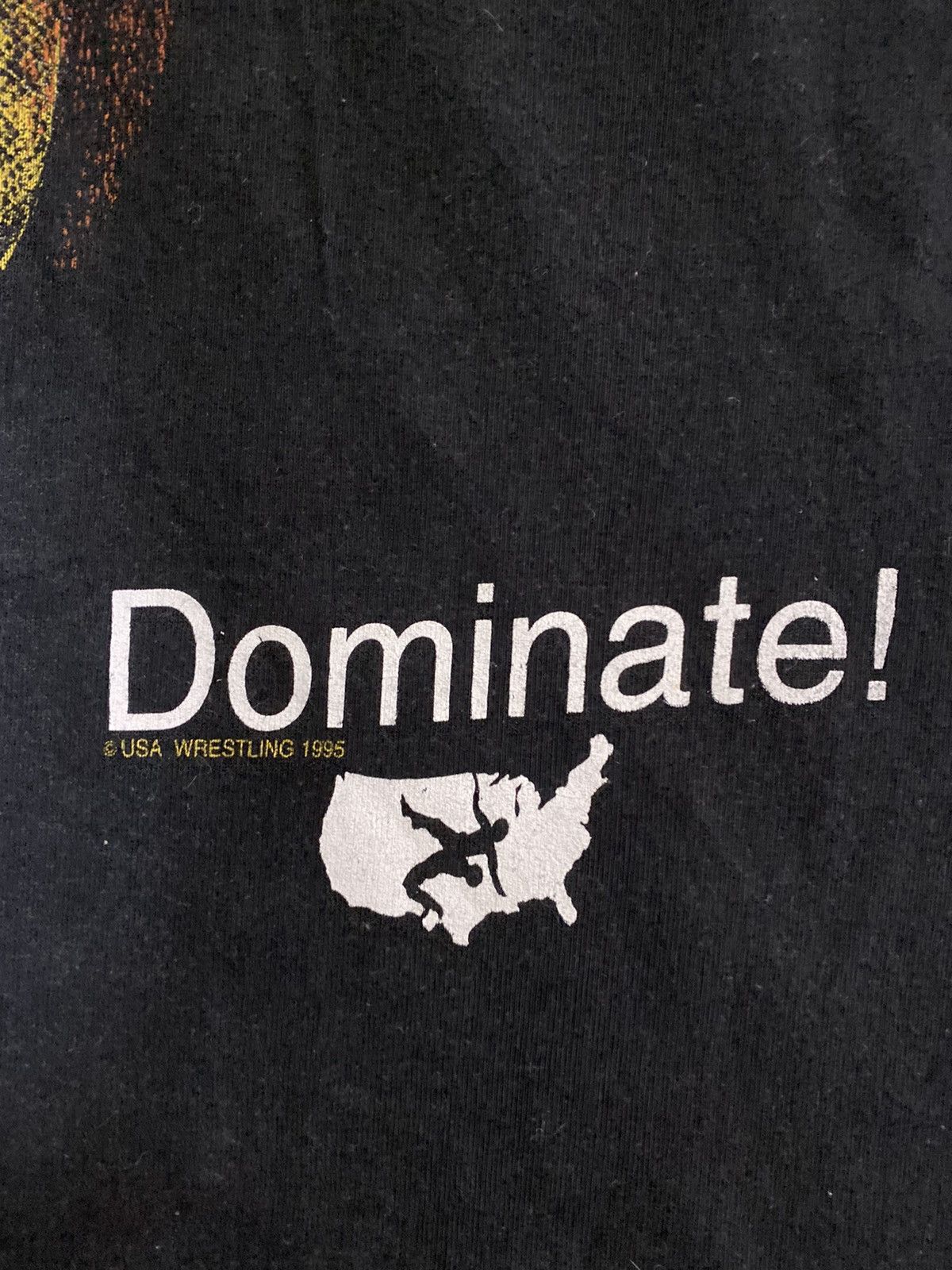 Vintage vintage 1995 USA WRESTLING artwork drawing promo t-shirts Size US M / EU 48-50 / 2 - 5 Thumbnail