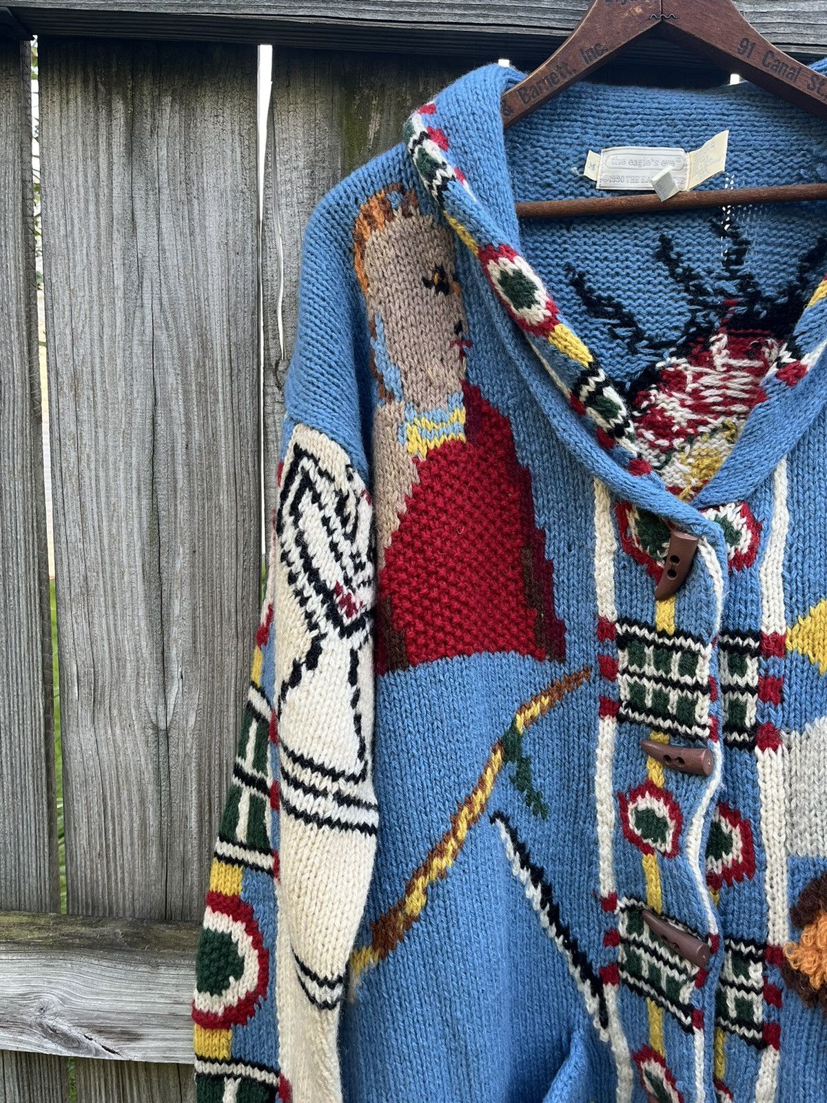 Vintage 90’s NATIVE AMERICAN BUTTON UP VINTAGE SWEATER Size US M / EU 48-50 / 2 - 3 Thumbnail