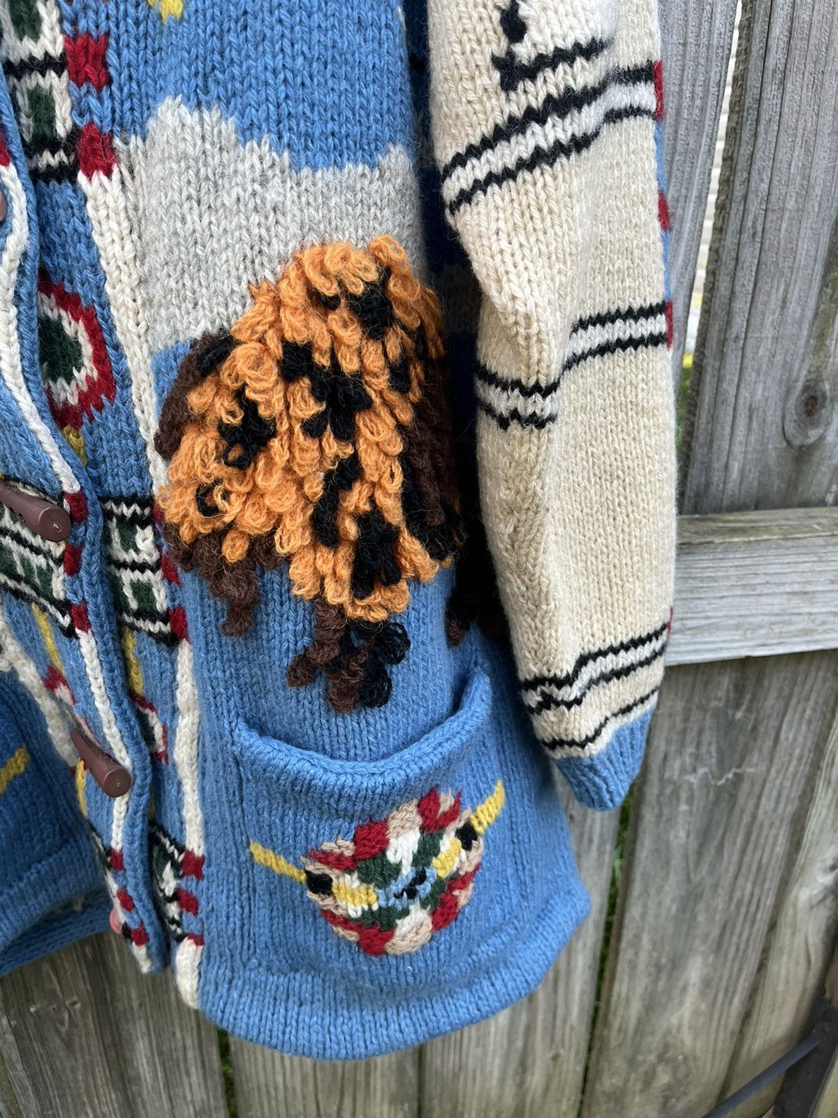 Vintage 90’s NATIVE AMERICAN BUTTON UP VINTAGE SWEATER Size US M / EU 48-50 / 2 - 4 Thumbnail