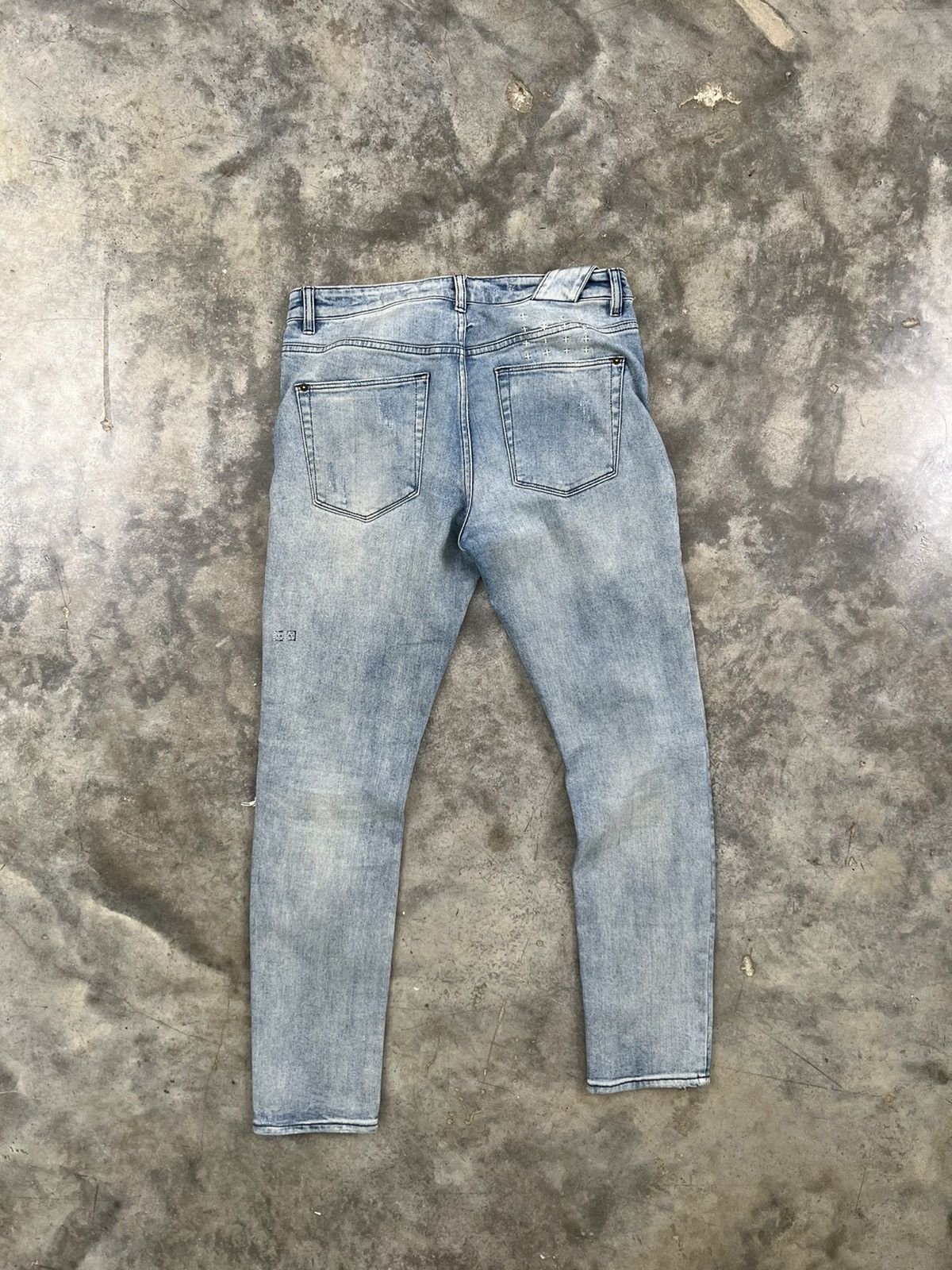 Ksubi Ksubi Distressed Philly Blue Denim Jeans Sz. 33 Size US 33 - 3 Thumbnail