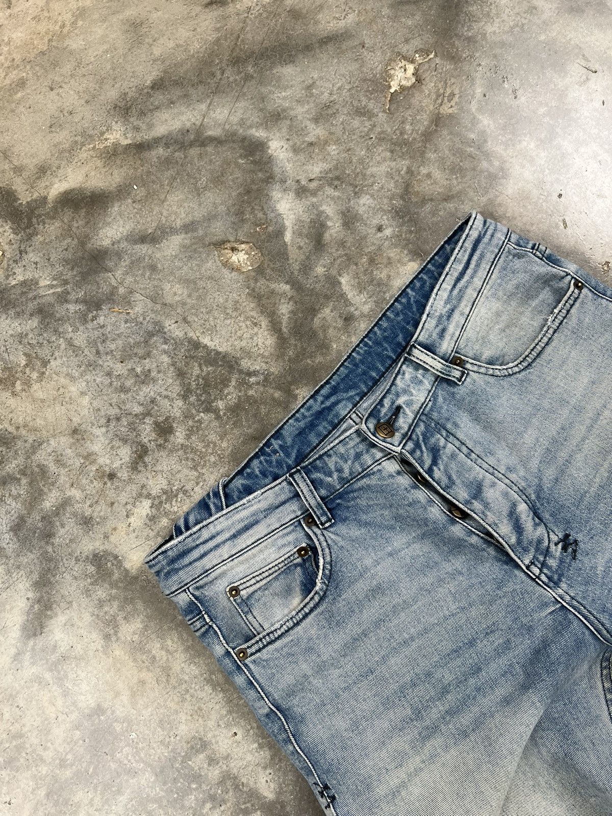 Ksubi Ksubi Distressed Philly Blue Denim Jeans Sz. 33 Size US 33 - 6 Thumbnail