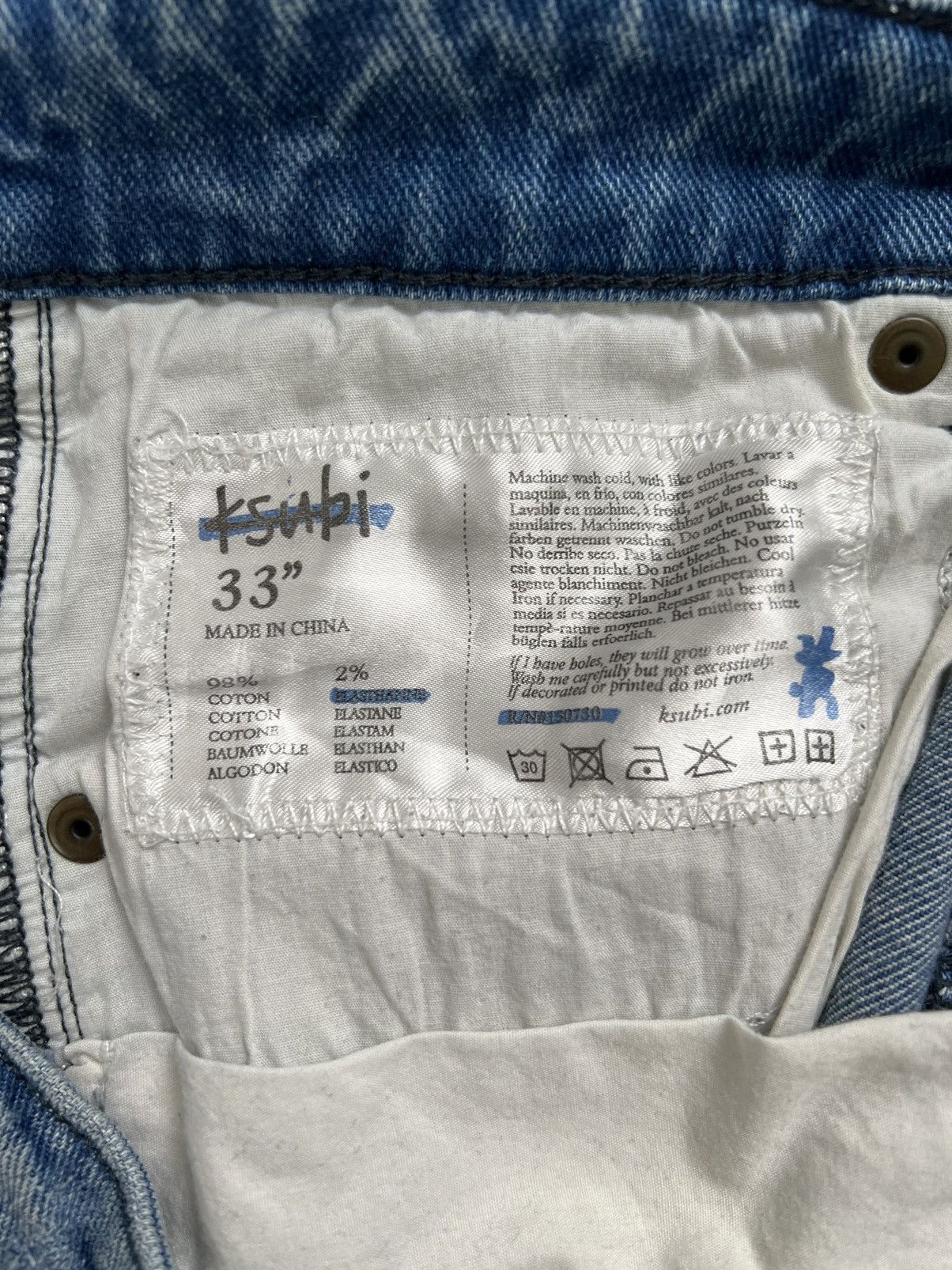 Ksubi Ksubi Distressed Philly Blue Denim Jeans Sz. 33 Size US 33 - 7 Thumbnail
