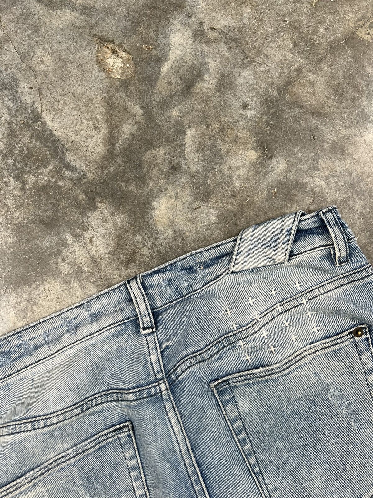 Ksubi Ksubi Distressed Philly Blue Denim Jeans Sz. 33 Size US 33 - 4 Thumbnail
