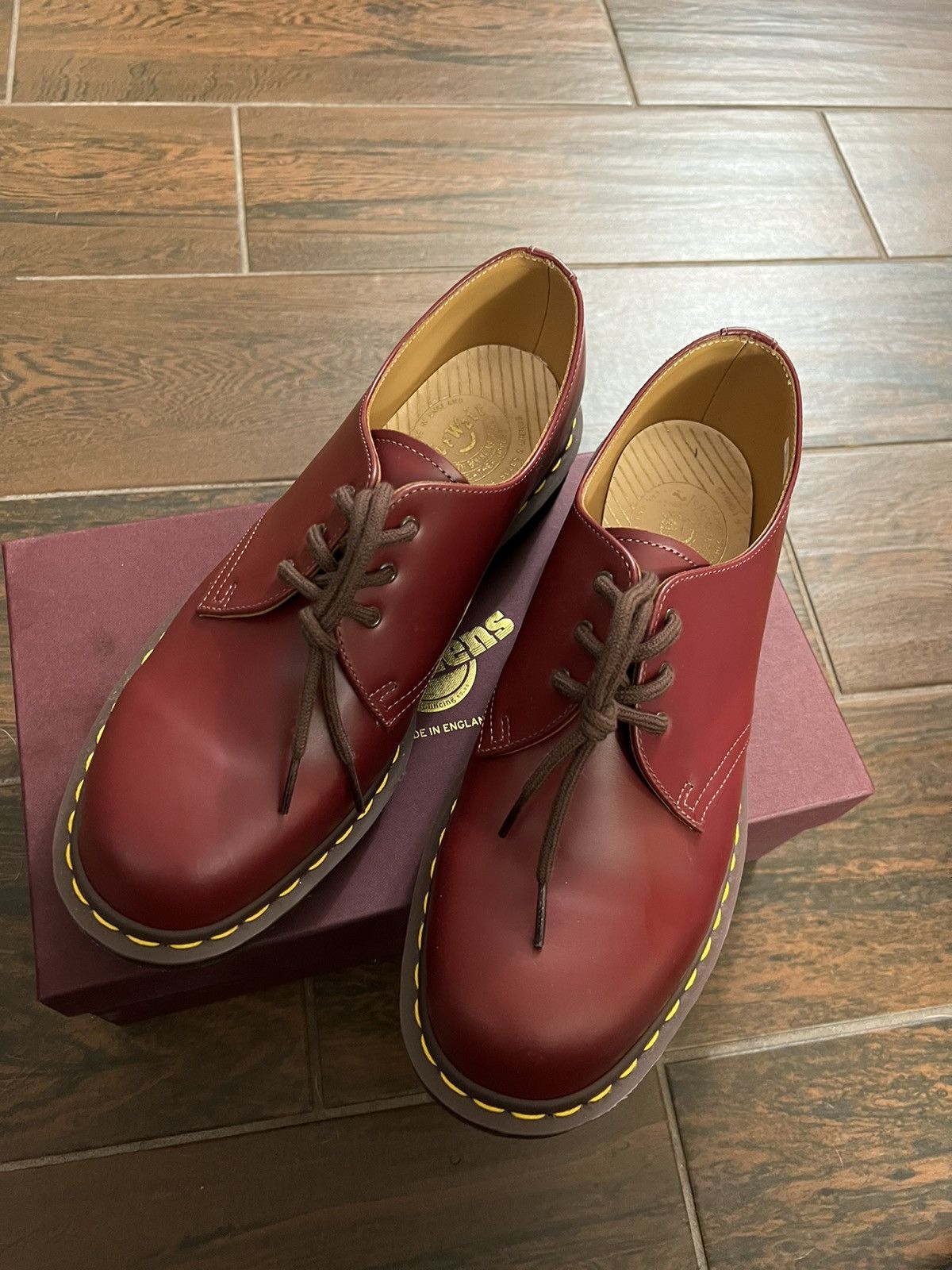 Dr. Martens DR MARTENS VINTAGE 1461 OXBLOOD RED QUILON | Grailed