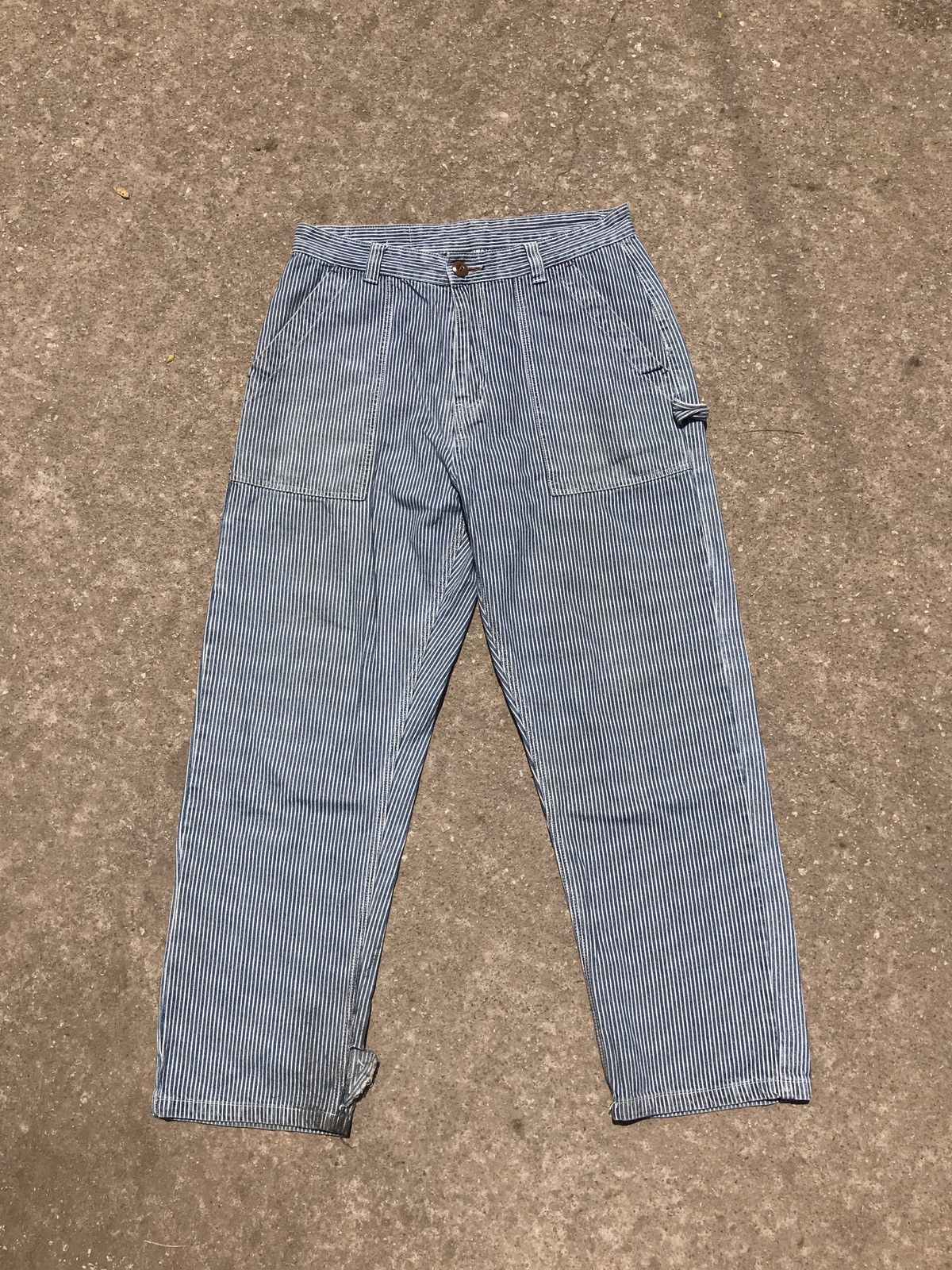 Handmade Vintage Hunley Rough Hickory Carpenter Pants Size US 32 / EU 48 - 2 Thumbnail