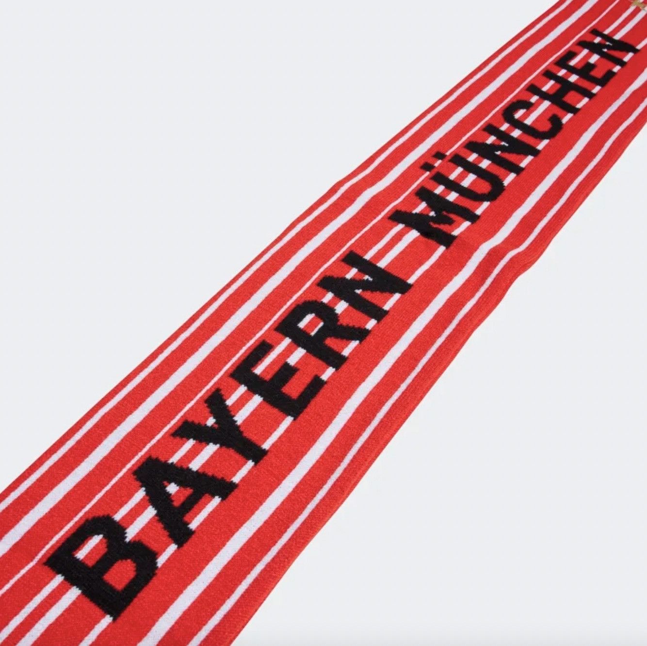 Adidas Adidas x FC BAYERN MUNICH TASSELED SUPPORTER SCARF RED/WHITE Size ONE SIZE - 12 Thumbnail
