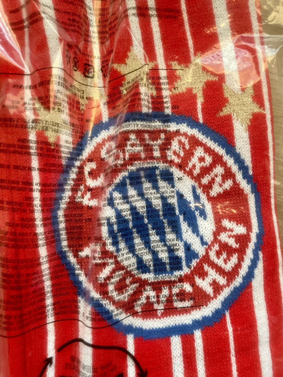 Adidas Adidas x FC BAYERN MUNICH TASSELED SUPPORTER SCARF RED/WHITE Size ONE SIZE - 3 Thumbnail