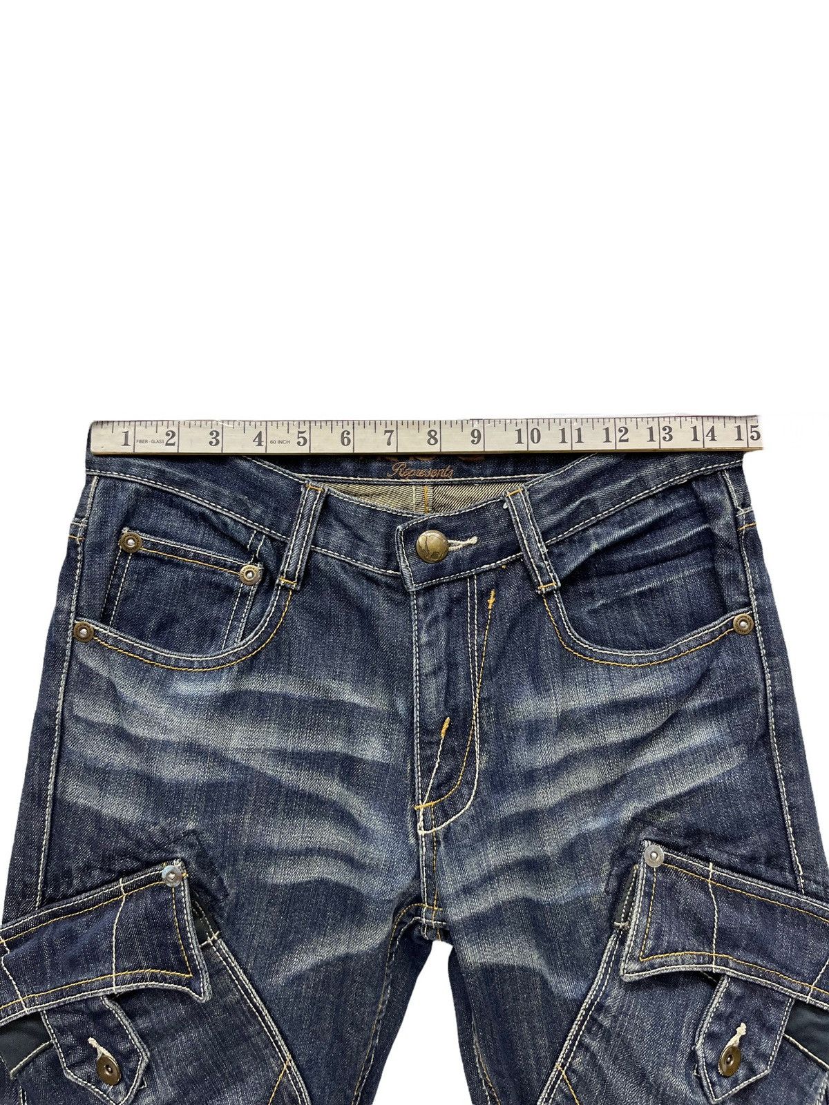 Japanese Brand RARE🔥IKKA Slant Front Pocket Bush Cargo Undercover Style Size US 29 - 10 Thumbnail