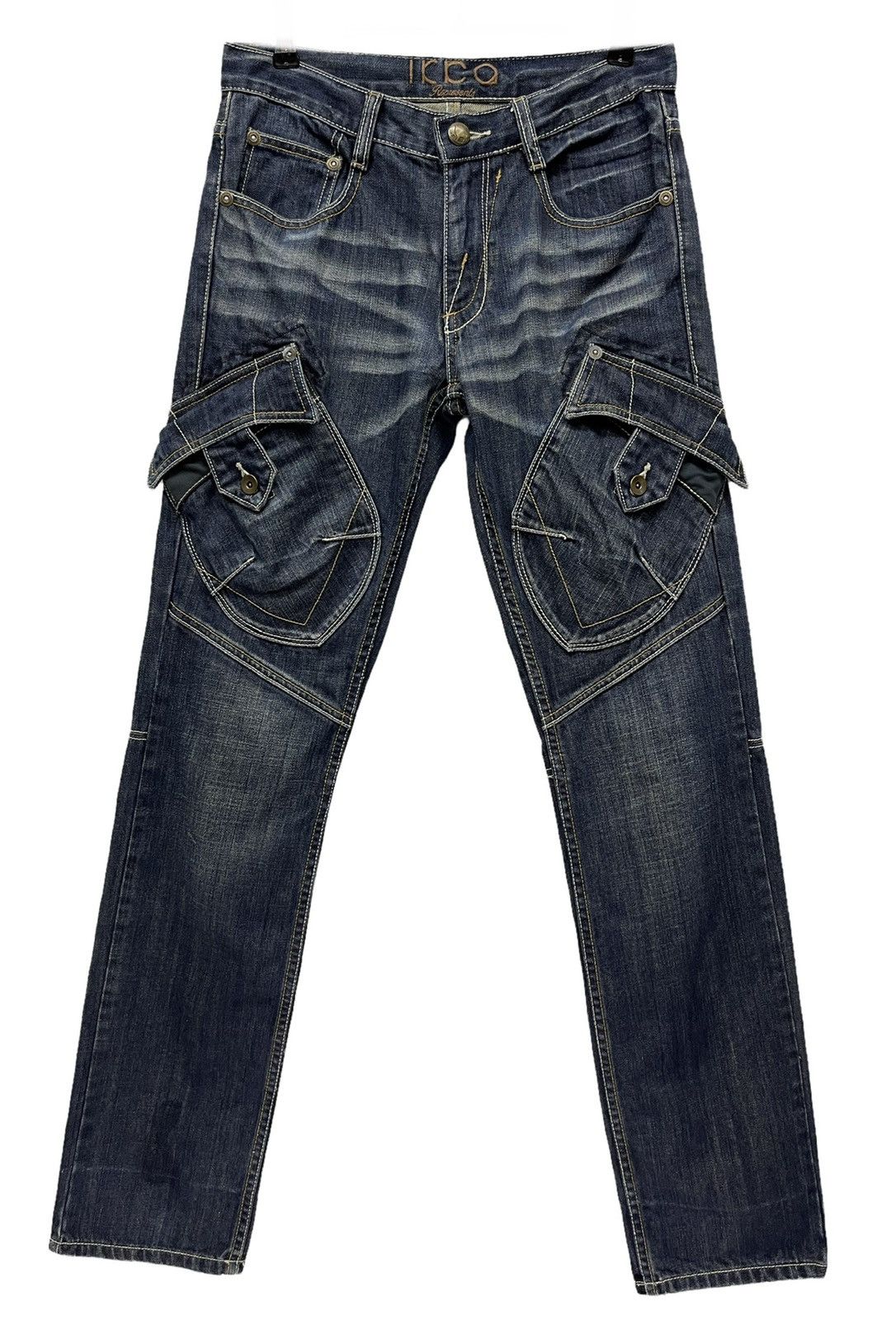 Japanese Brand RARE🔥IKKA Slant Front Pocket Bush Cargo Undercover Style Size US 29 - 1 Thumbnail