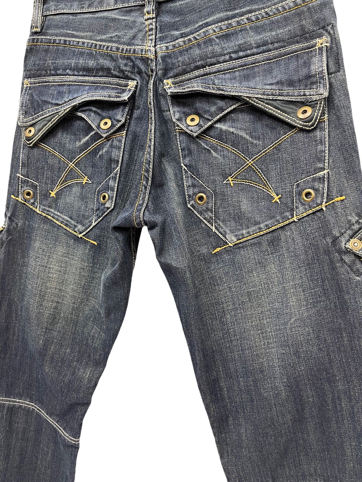 Japanese Brand RARE🔥IKKA Slant Front Pocket Bush Cargo Undercover Style Size US 29 - 6 Thumbnail