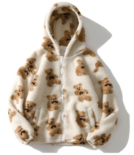 Teddy Zip-up Oversized Fleece