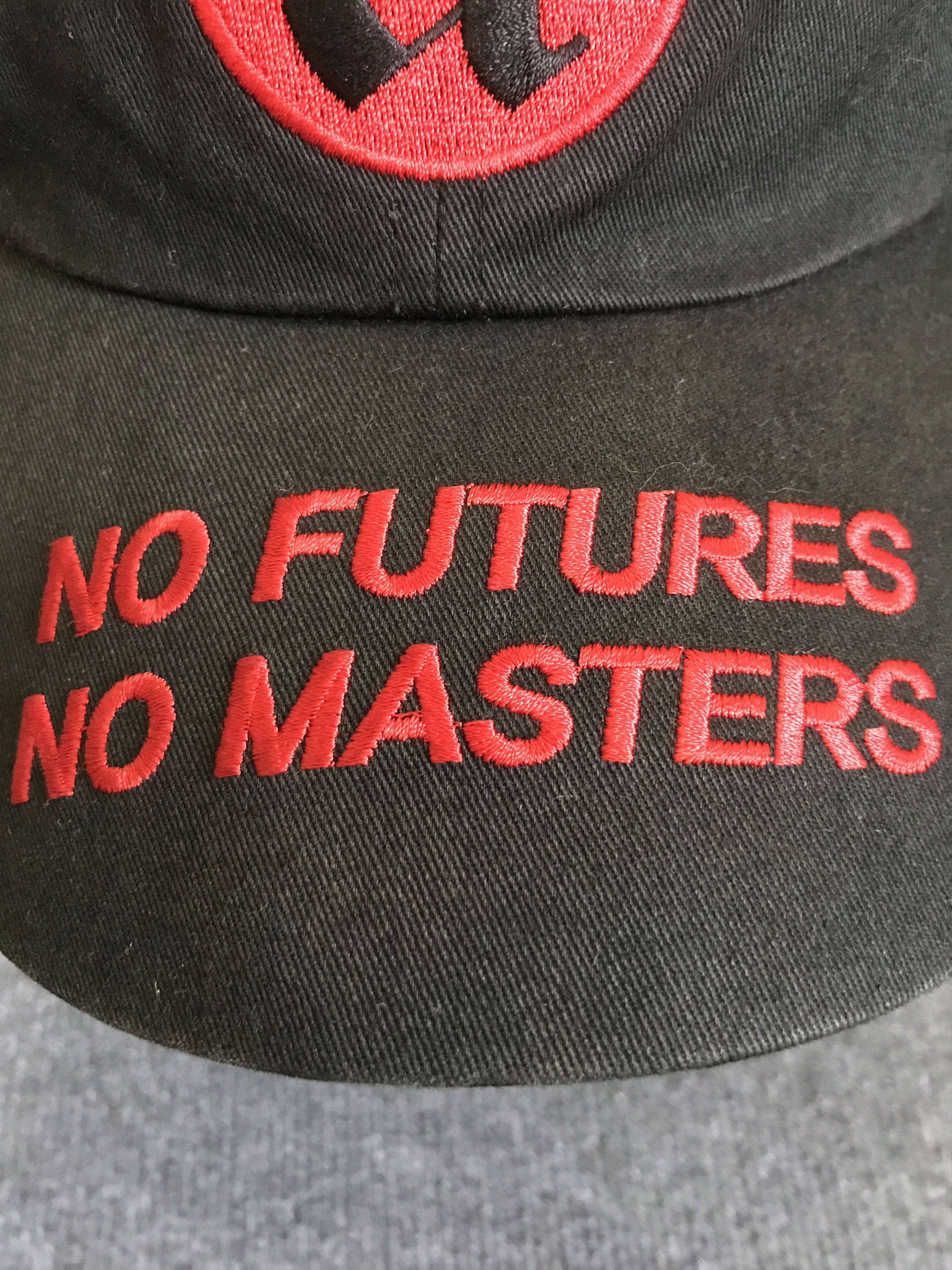 Japanese Brand BSC53 AnotherYouth Japan Punk NoMasterNoFuture Cap Size ONE SIZE - 3 Thumbnail