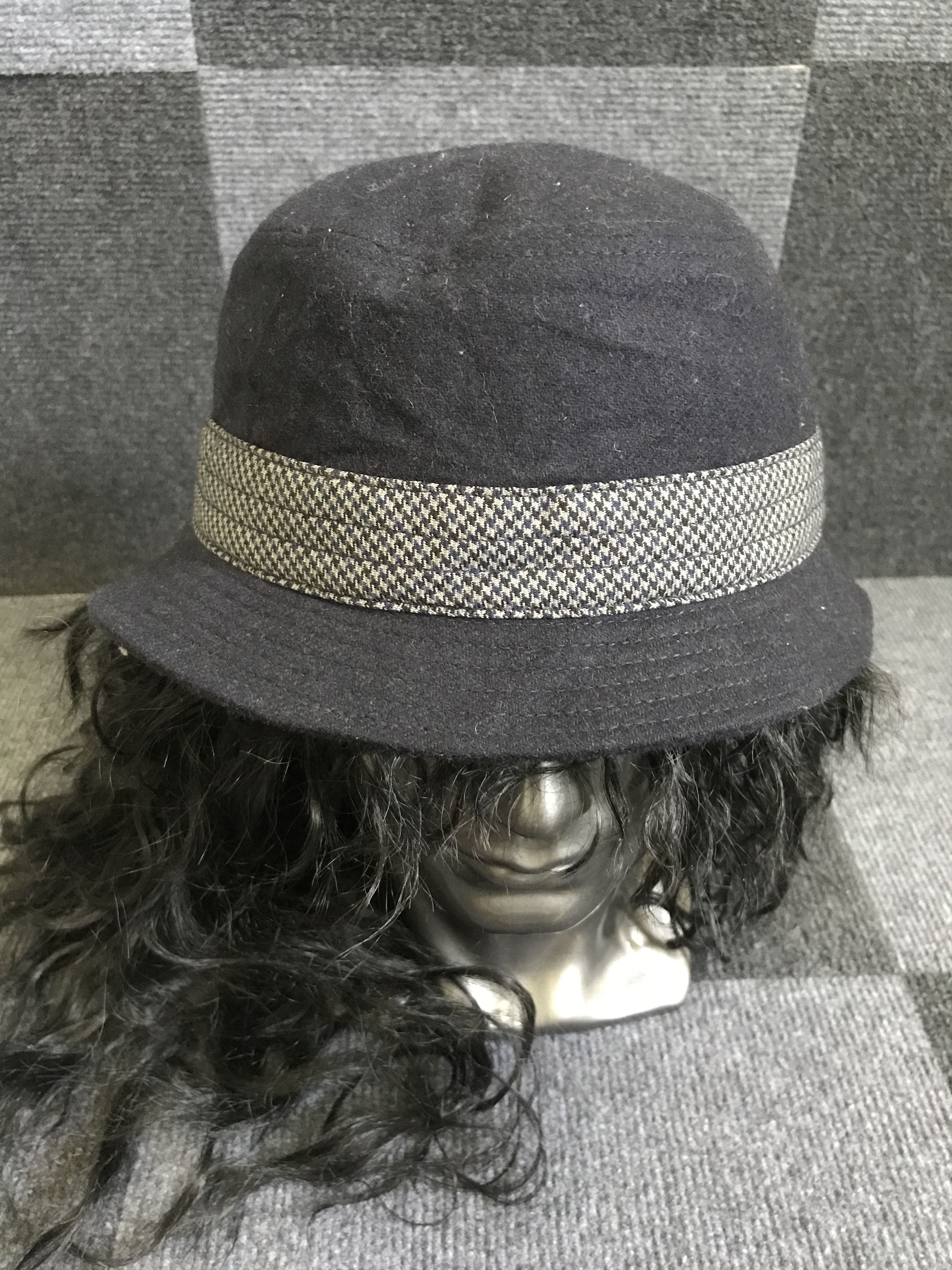 Japanese Brand BSC53 Trophy Biker Denim Japan Wool Hat Size ONE SIZE - 1 Thumbnail