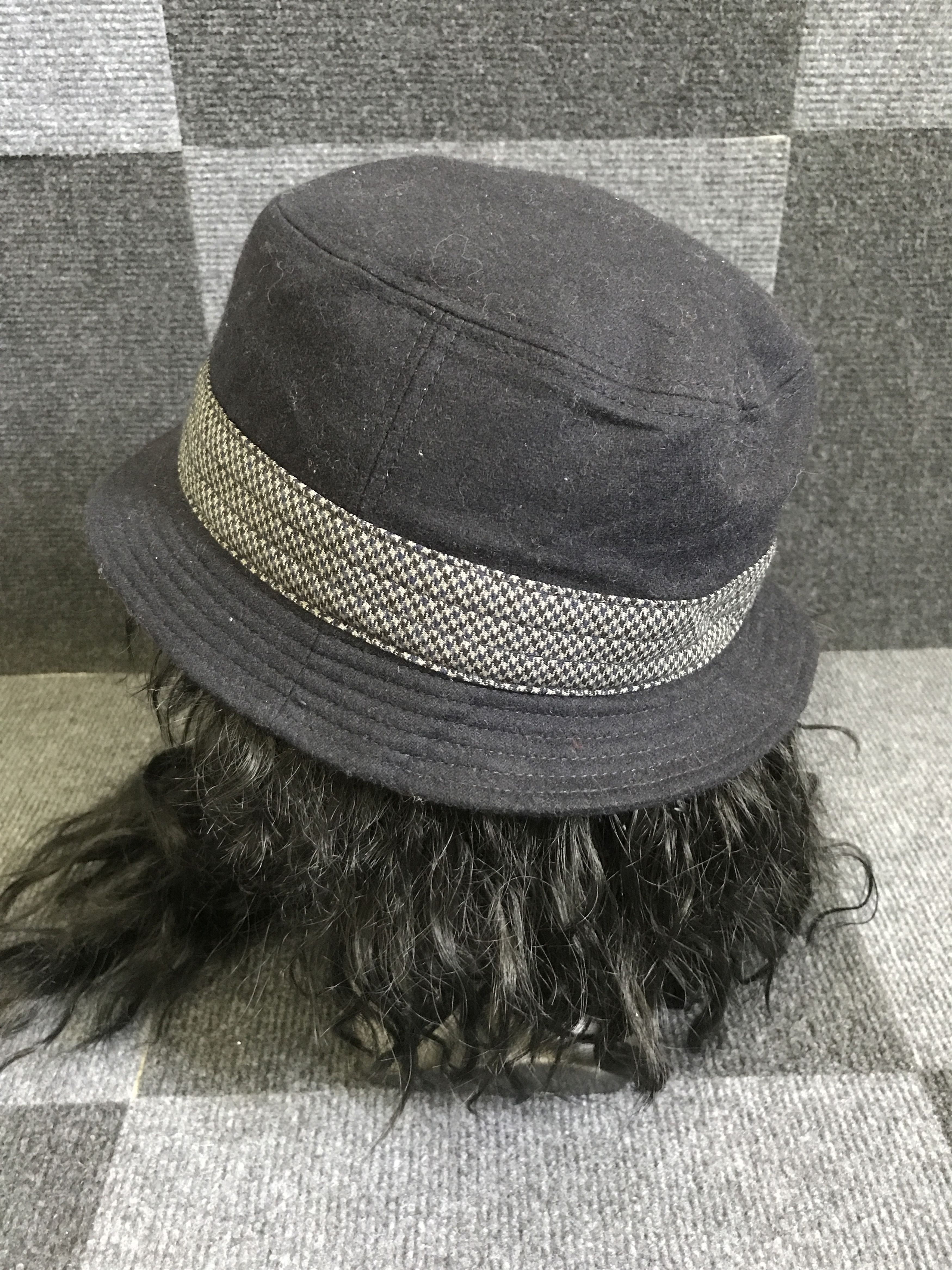 Japanese Brand BSC53 Trophy Biker Denim Japan Wool Hat Size ONE SIZE - 3 Thumbnail