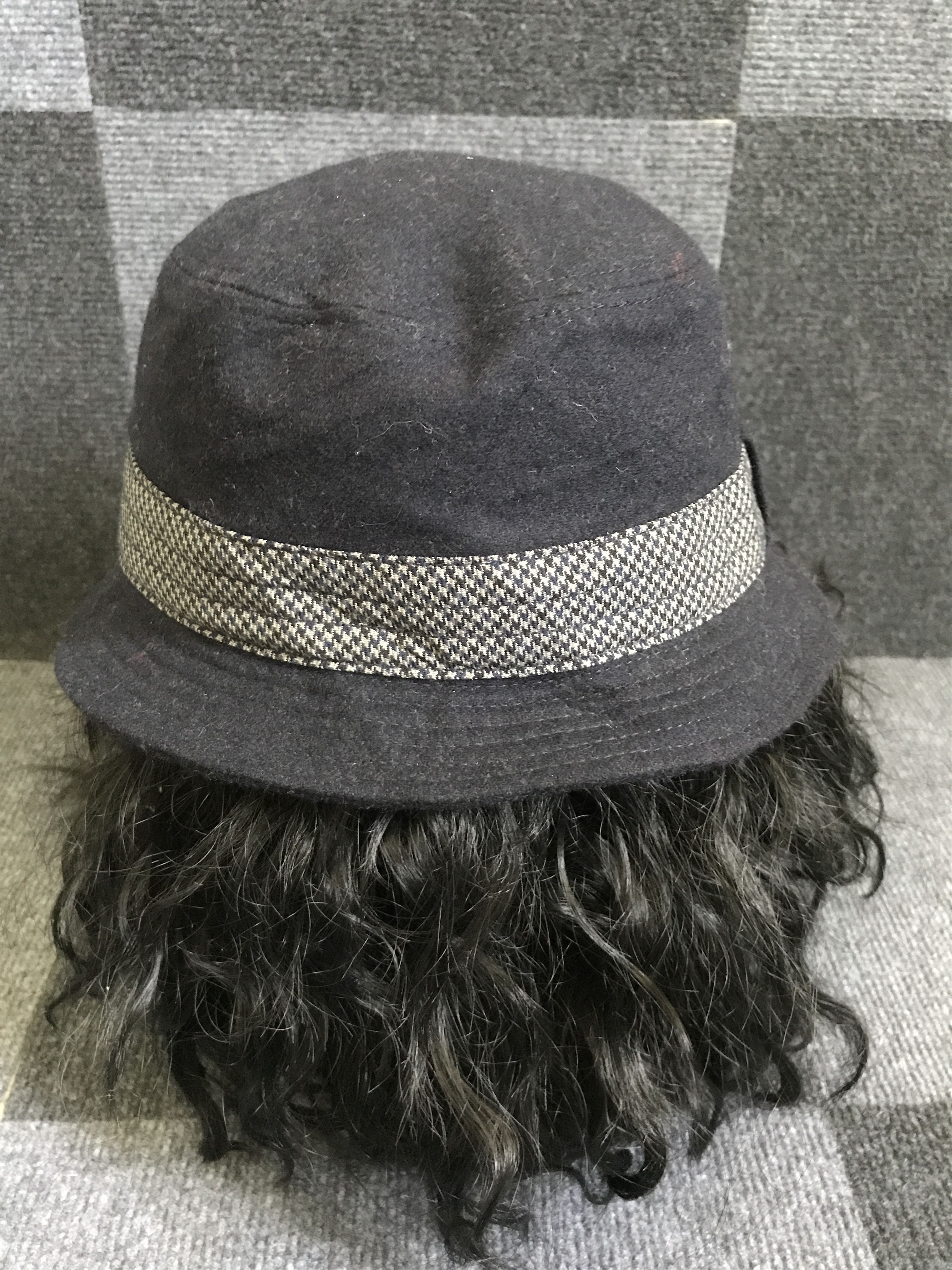 Japanese Brand BSC53 Trophy Biker Denim Japan Wool Hat Size ONE SIZE - 4 Thumbnail