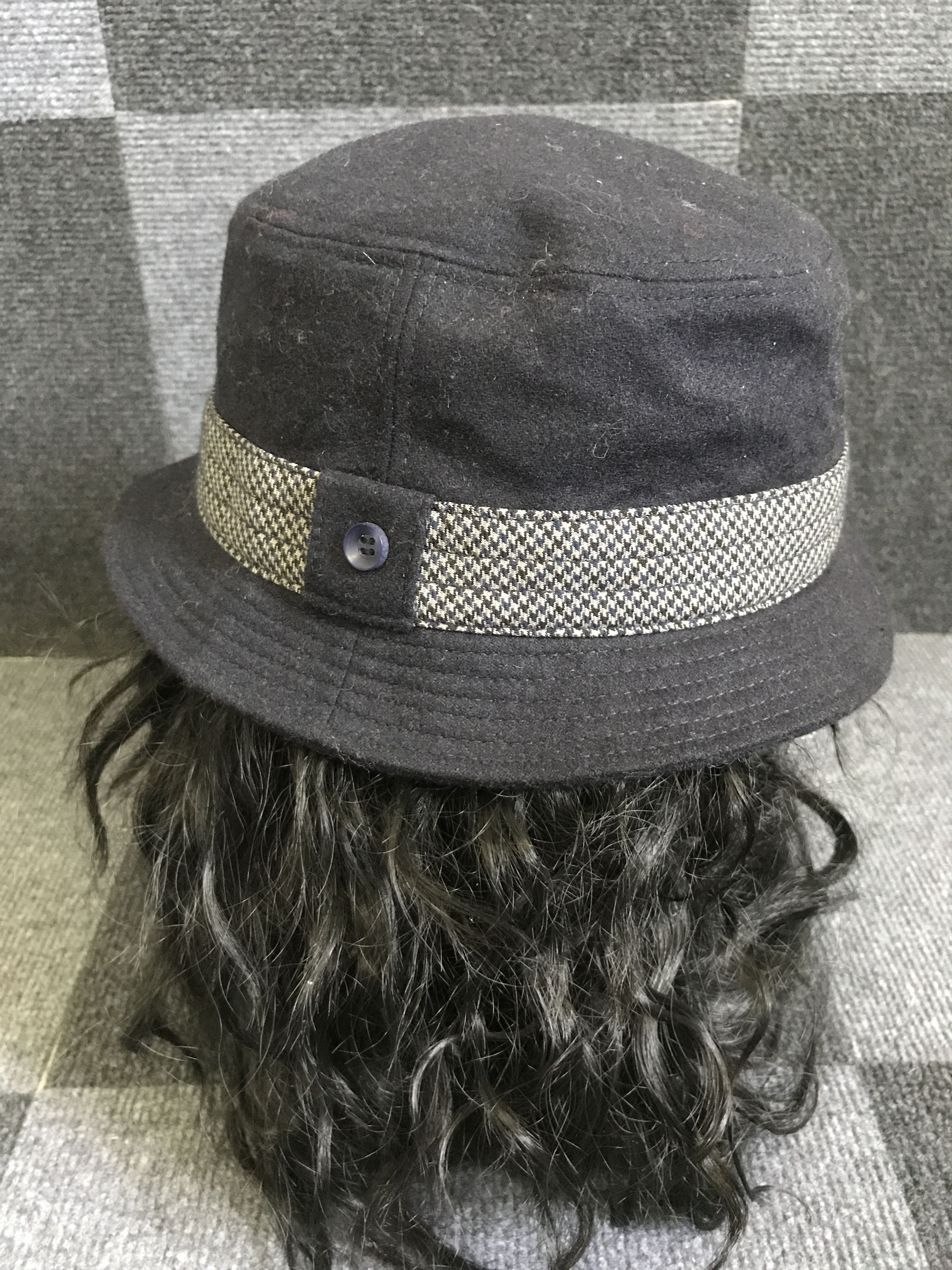 Japanese Brand BSC53 Trophy Biker Denim Japan Wool Hat Size ONE SIZE - 5 Thumbnail