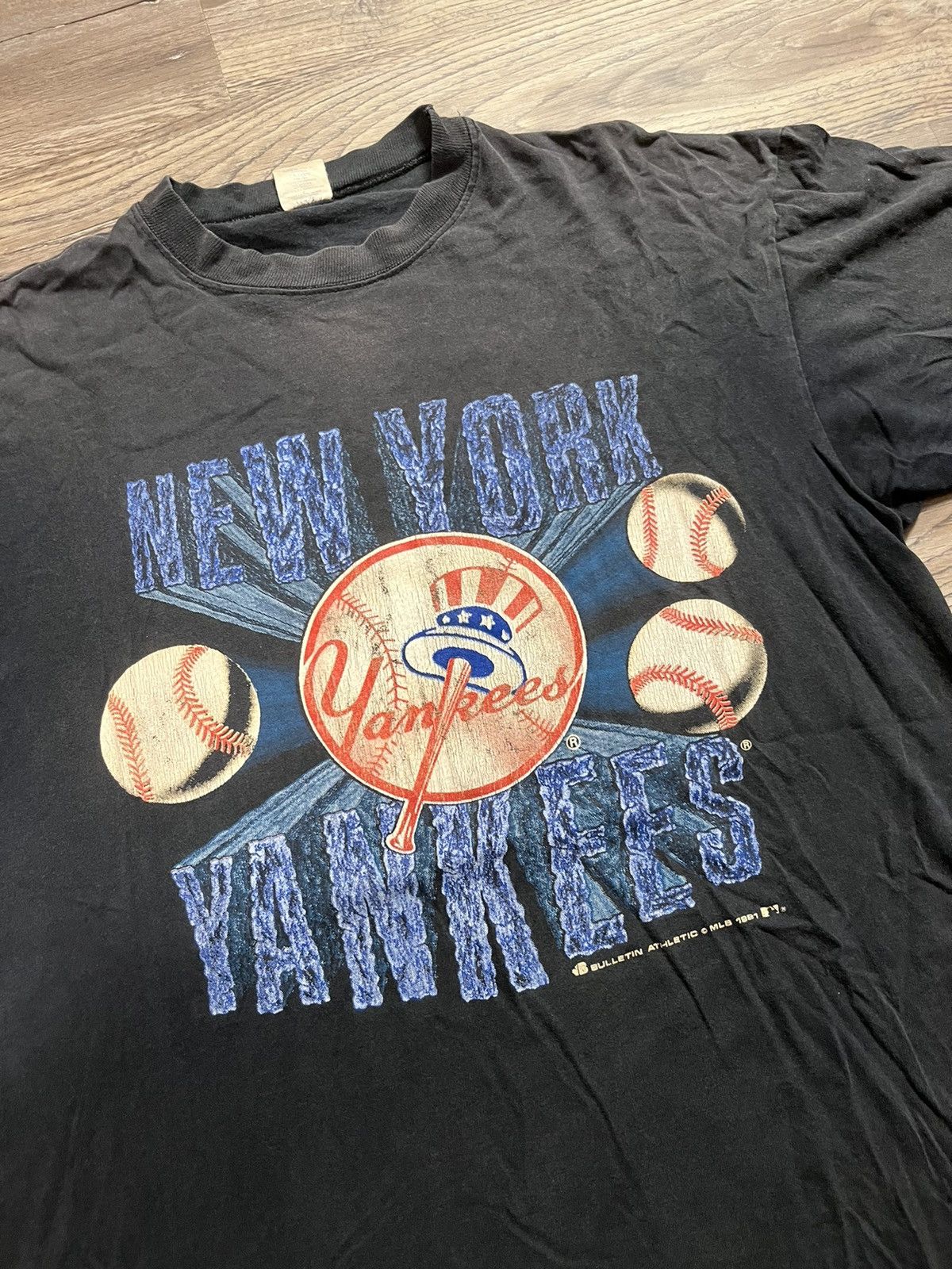 MLB 1991 New York Yankees vintage tee Size US L / EU 52-54 / 3 - 2 Thumbnail