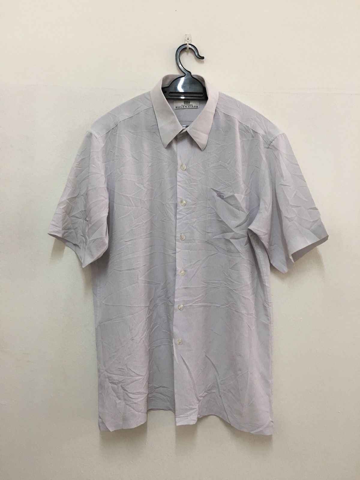 Balenciaga Vintage Balenciaga Button Up Short Sleeve Size US M / EU 48-50 / 2 - 1 Thumbnail